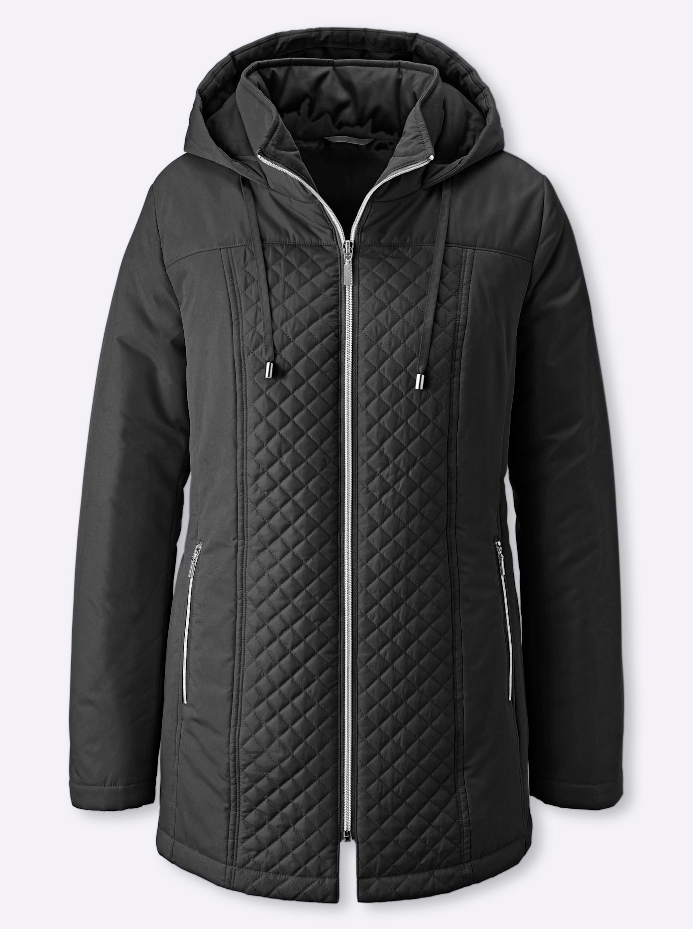 Classic Basics Steppjacke mit Kapuze