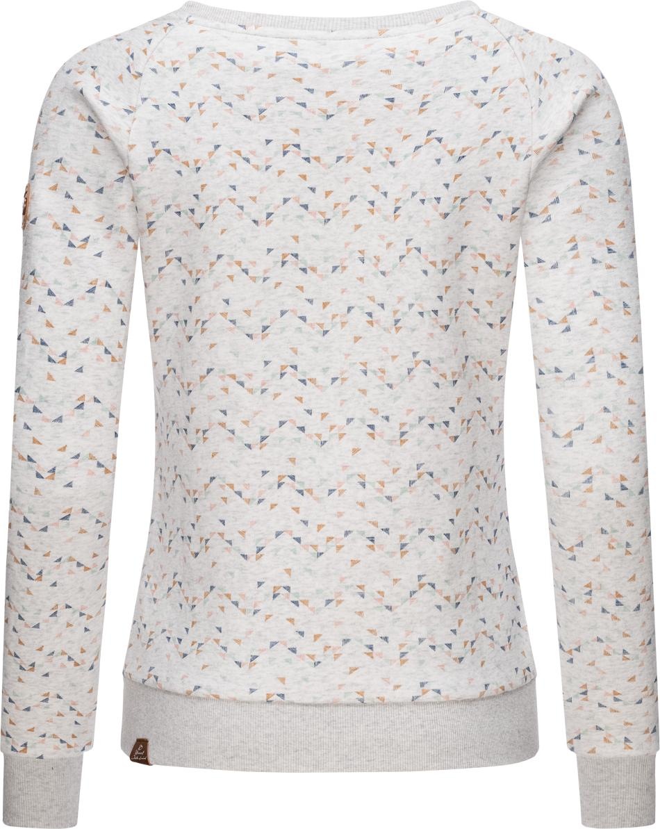 Ragwear Sweater »Daria Print Intl.«, stylisches Damen Sweatshirt Longleeve mit Streifen