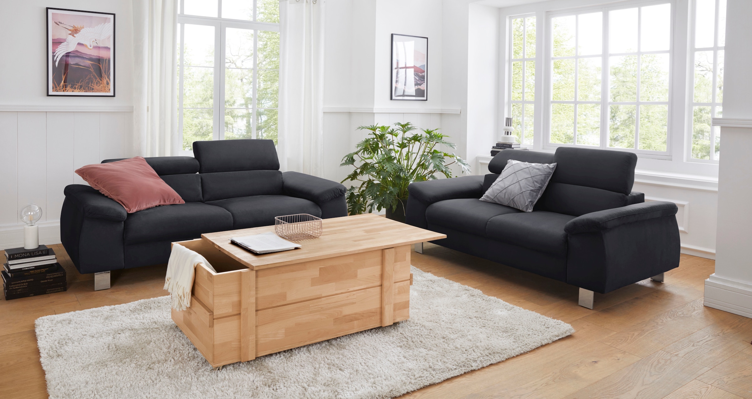 COTTA 2-Sitzer »Komaris, B: 177 cm« mit Kopfteilverstellung