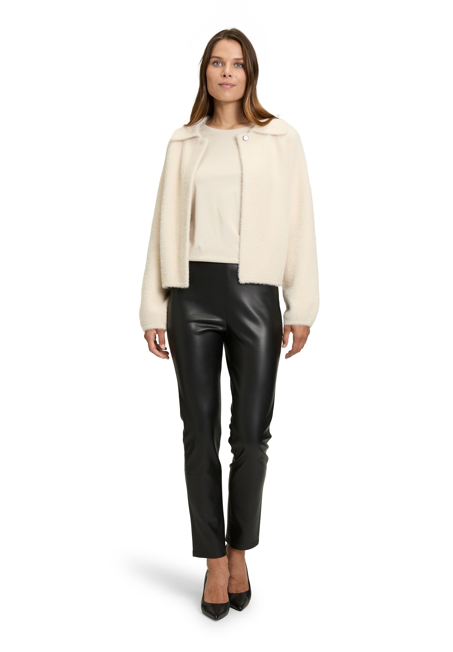 Betty Barclay Strickjacke »Betty Barclay Strick-Cardigan mit Kragen«, Material