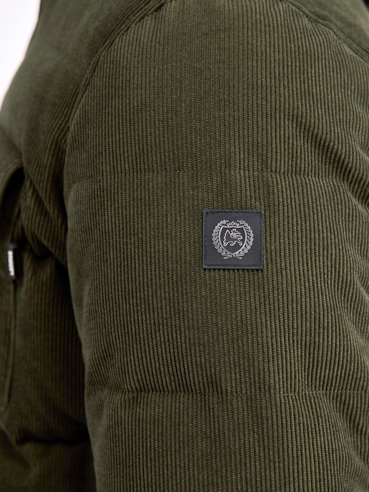 LERROS Steppjacke »LERROS Herren Steppjacke in funktionaler Cord-Optik«, mit Kapuze, Wasser- und windabweisend, atmungsaktiv