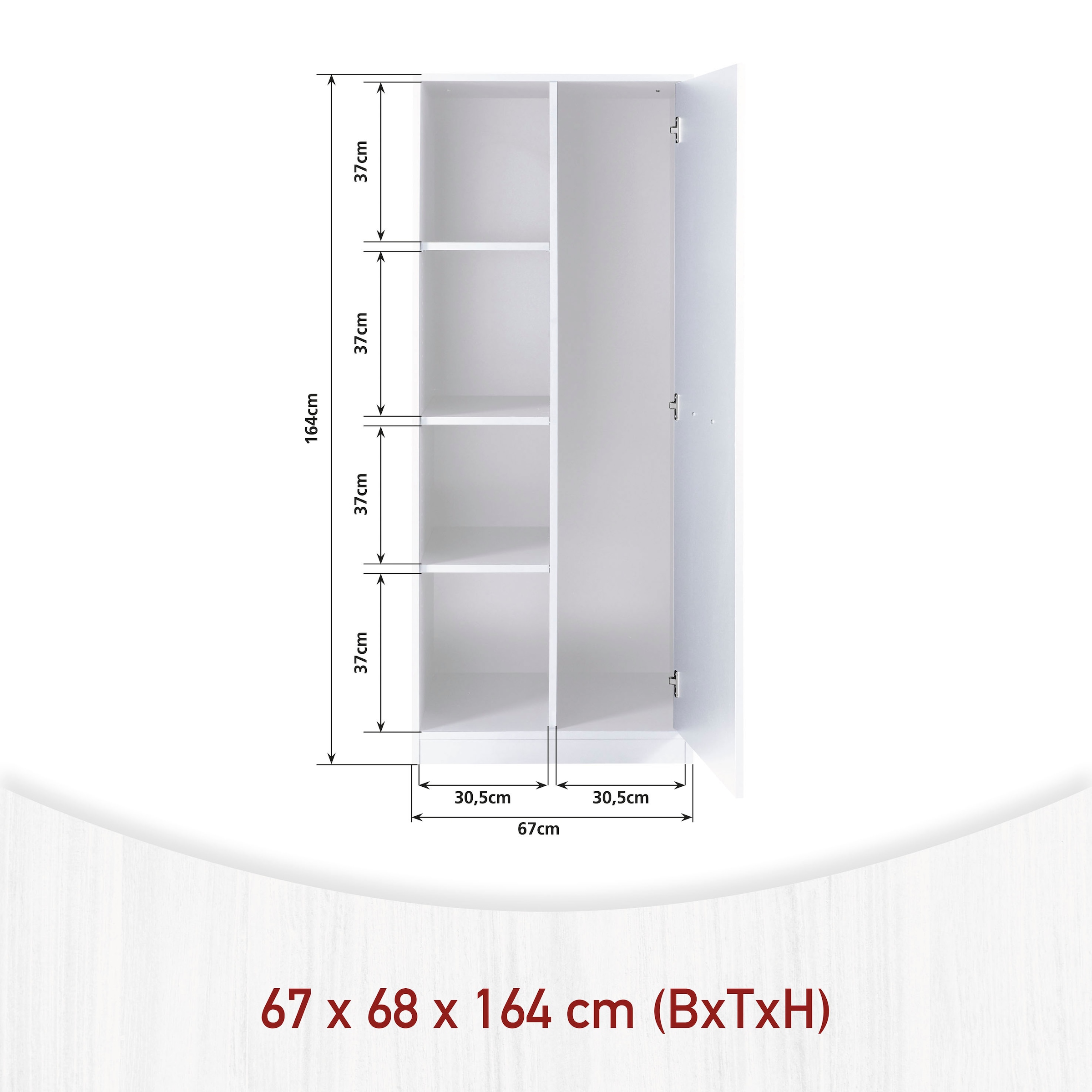 Inter Link Mehrzweckschrank-Set »Norela, Waschmaschinenumbauschrank, Geräteschrank mit Wäscheschrank« 8 Stk. tlg.