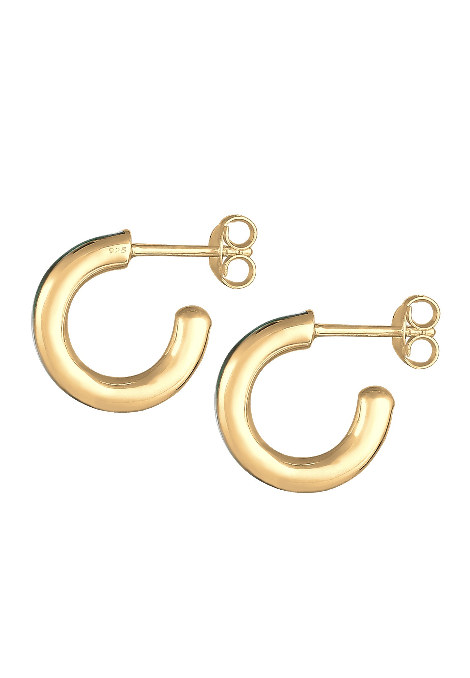 Elli Paar Creolen »Creolen Stecker Emaille Edel 925 Silber«