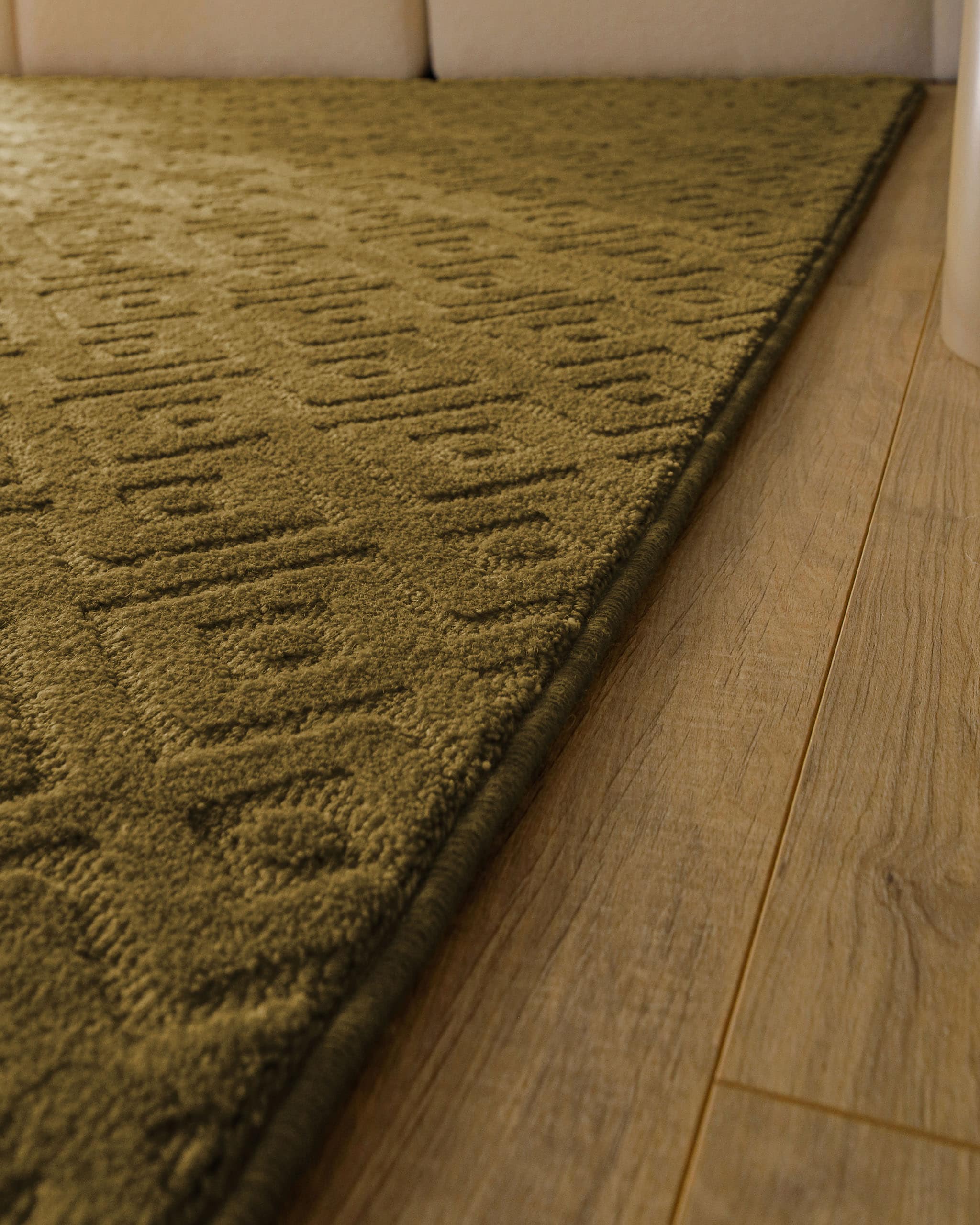 Wecon home Teppich »Castello TWO« rechteckig 7 mm Höhe Schurwolle, Kurzflor mit Hoch-Tief-Effekt, Wohnzimmer, Rautenmuster