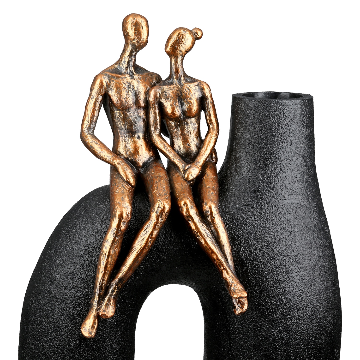 Casablanca by Gilde Tischvase "Vase Mann; Frau Movement schwarz H. 25,5 cm" günstig online kaufen