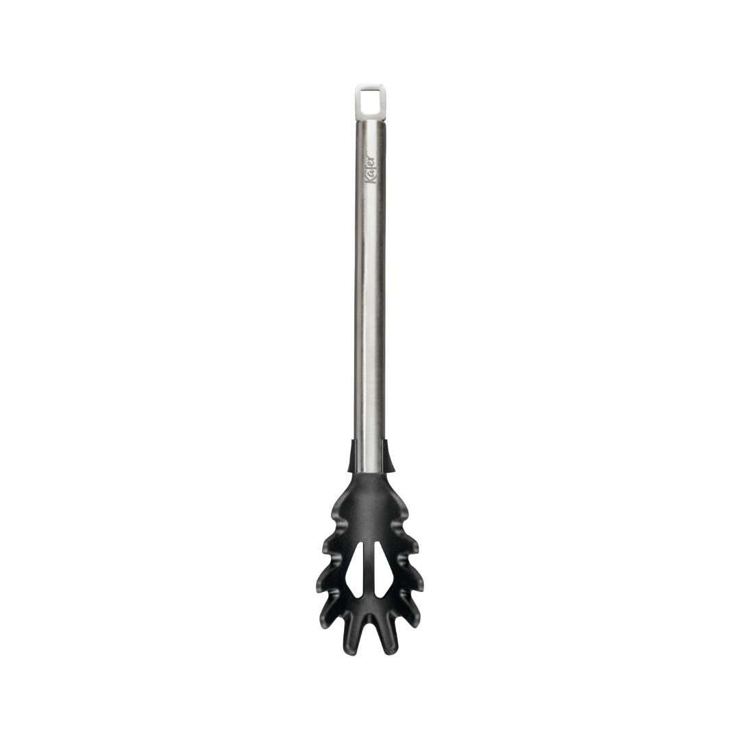 Käfer Kochbesteck-Set »Käfer Edelstahl Küchenhelfer«, (Set, 3 tlg., 1 x Spaghetti-Heber, 1 x Pfannenwender, 1 x Schöpfkelle), 3-tlg. Set aus Edelstahl & Silikon, hitzebeständig, ergonomisch