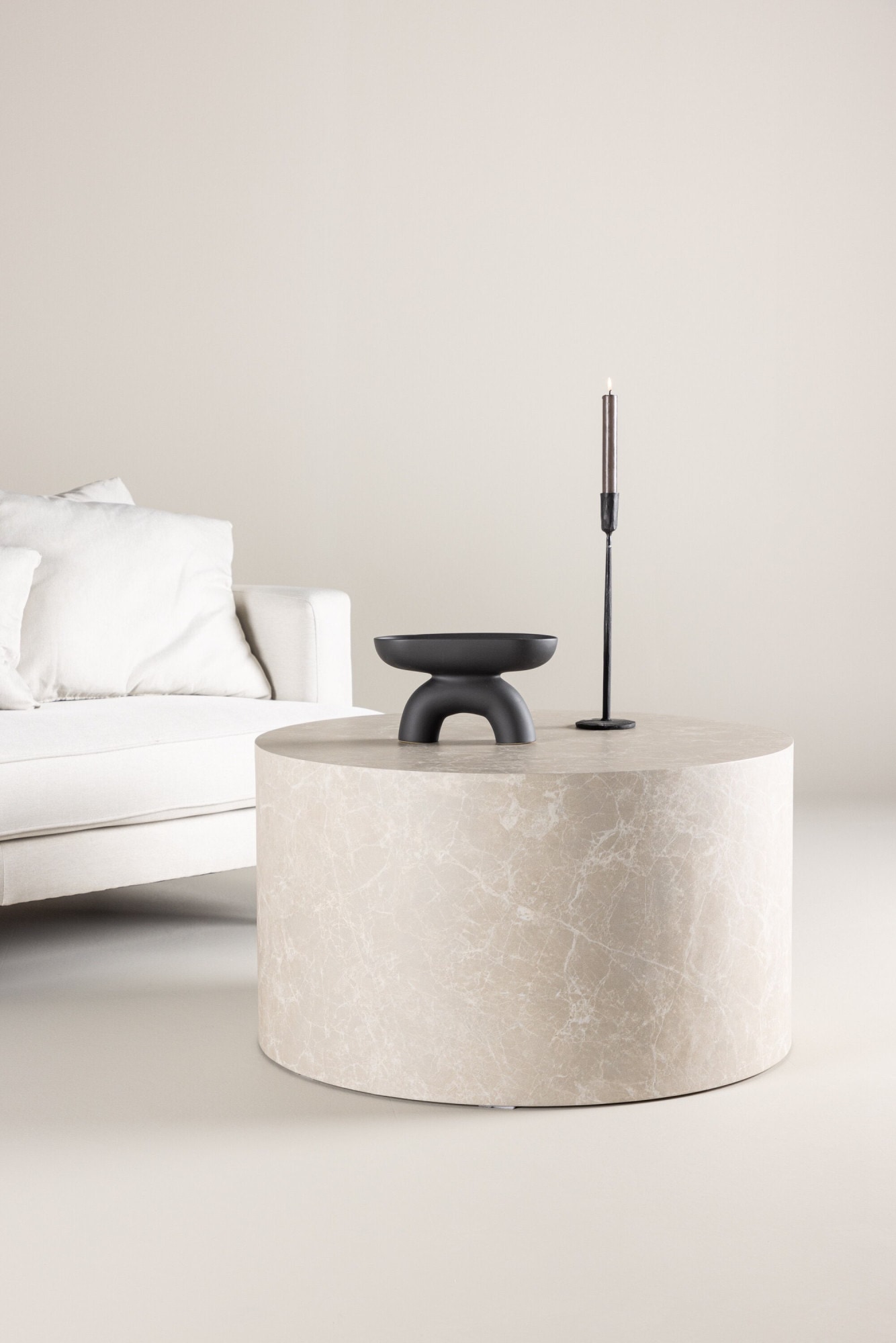 Venture Home Couchtisch "York, runder Couchtisch, modern & elegant, Ø 80 cm" Sofatisch, MDF, rund, einheitlich, schlicht, vielseitig