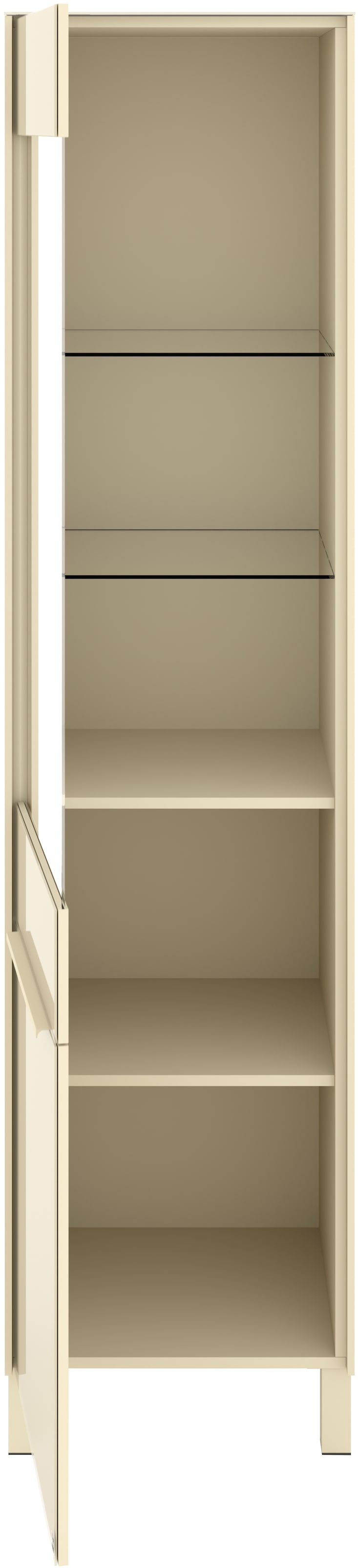 set one by Musterring Standvitrine »Reno« 1 Stk. tlg. Mit Vierkantfuß in diversen Farben, 197 cm Höhe & Farbauswahl