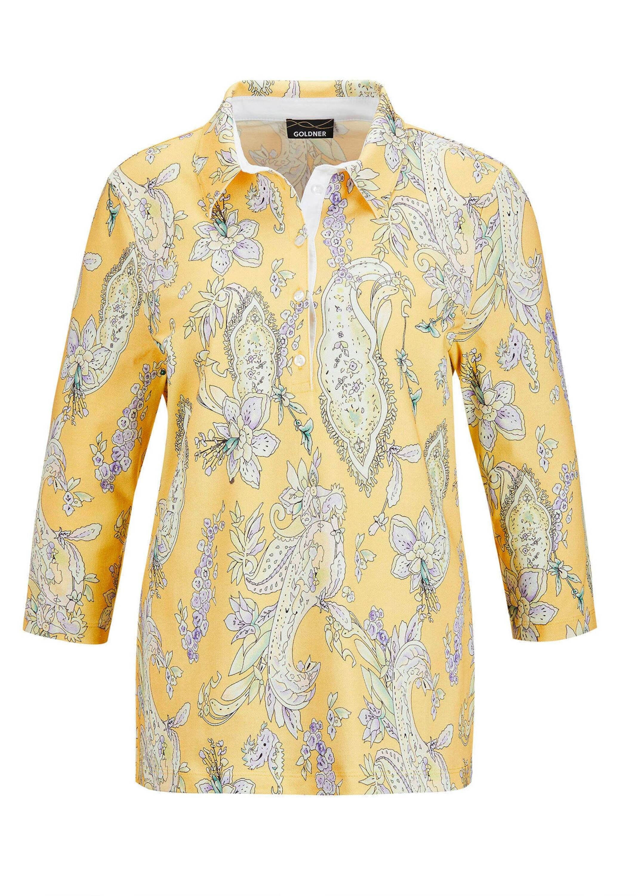 GOLDNER Kurzarmshirt "Poloshirt" Knopfleiste günstig online kaufen