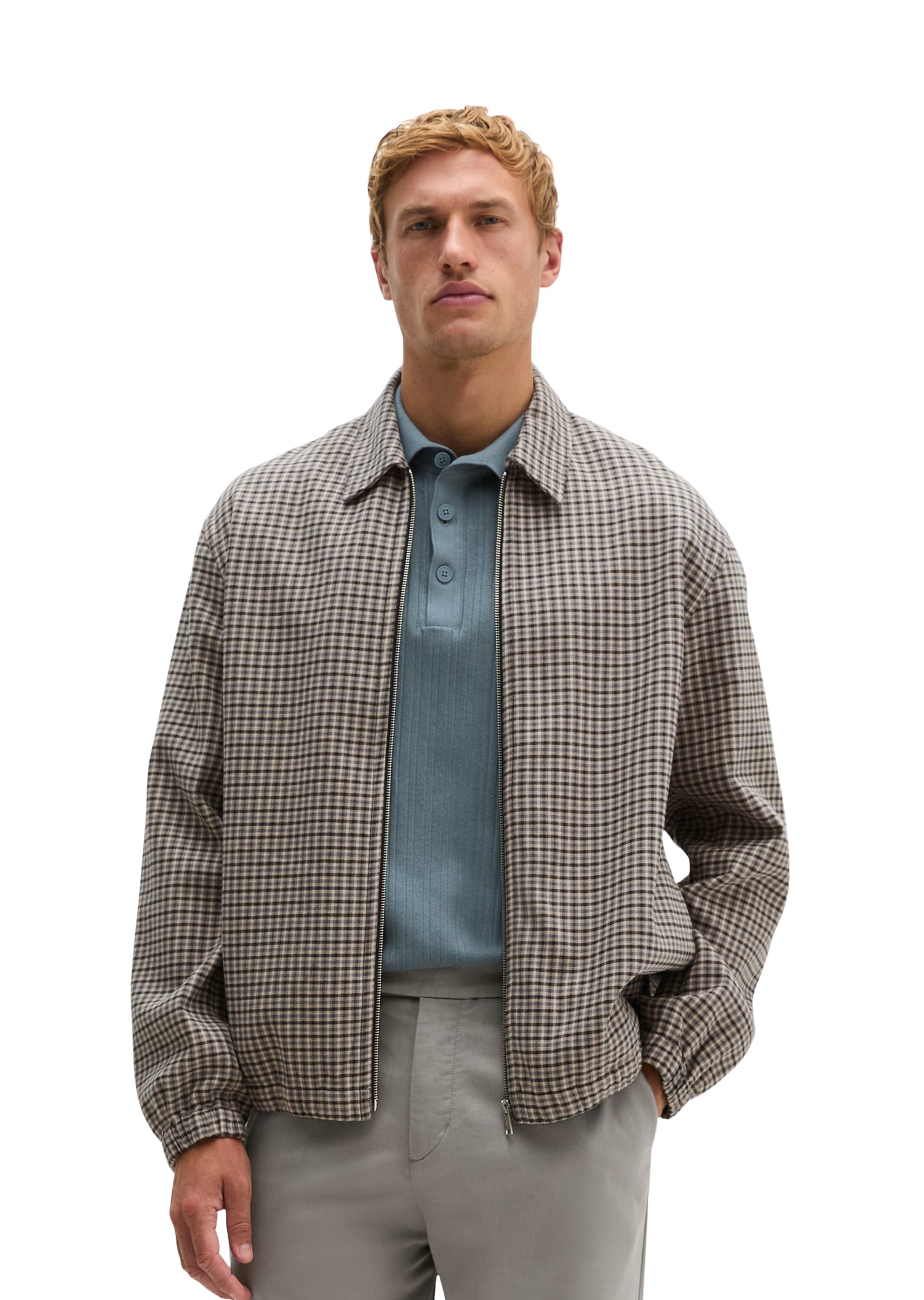 Marc OPolo Hemdjacke aus Bio-Baumwoll-Twill, Overshirt