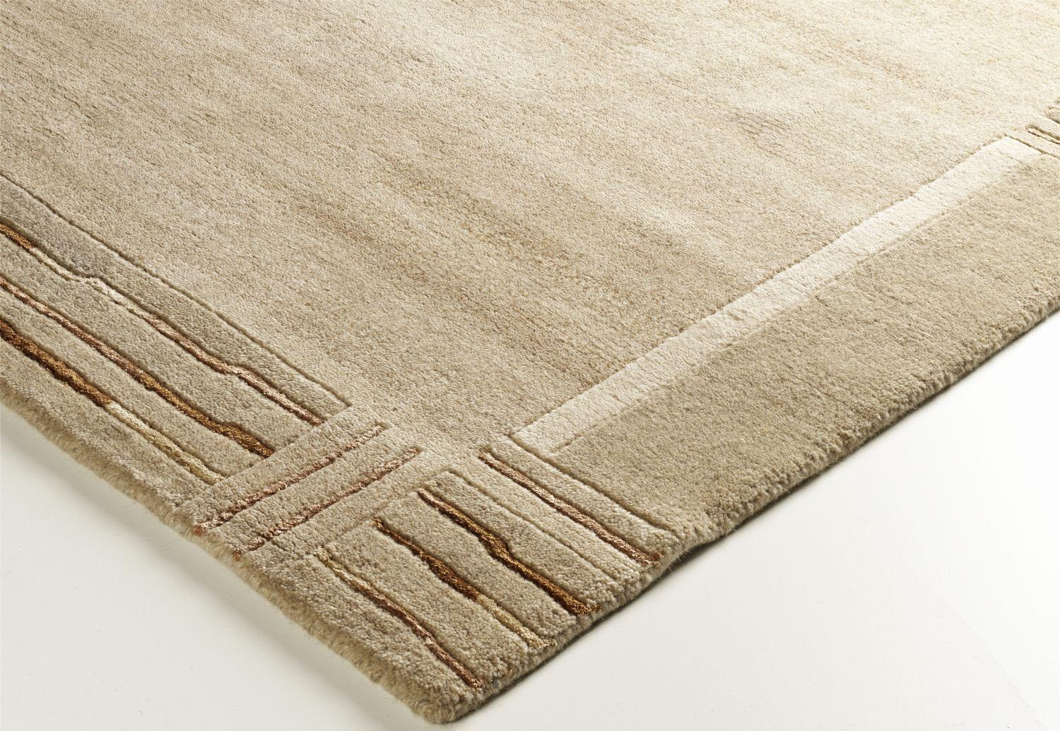 OCI DIE TEPPICHMARKE Orientteppich »Savana Kite, Wollteppich«, rechteckig, 6 mm Höhe, handgeknüpft, Nepal, reine Wolle für ein warmes Raumklima, Wohnzimmer