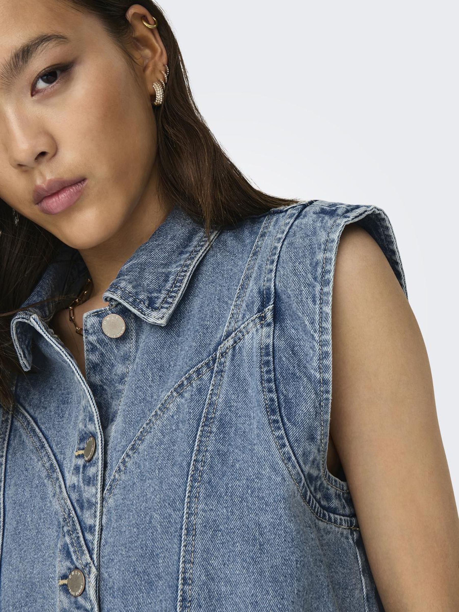 Thumbnail - ONLY Jeansweste "ONLKENNEDY SL DNM WAISTCOAT BJ NOOS"