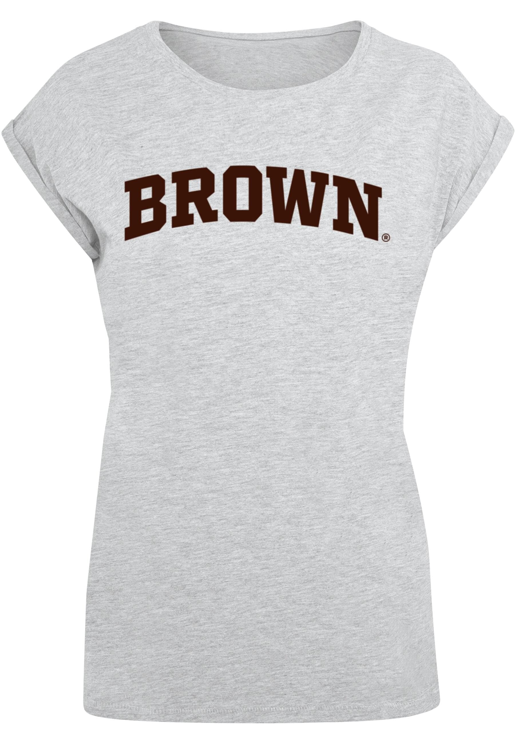 Merchcode T-Shirt »Merchcode Damen Ladies Brown University - Script T-Shirt«, (1 tlg.)