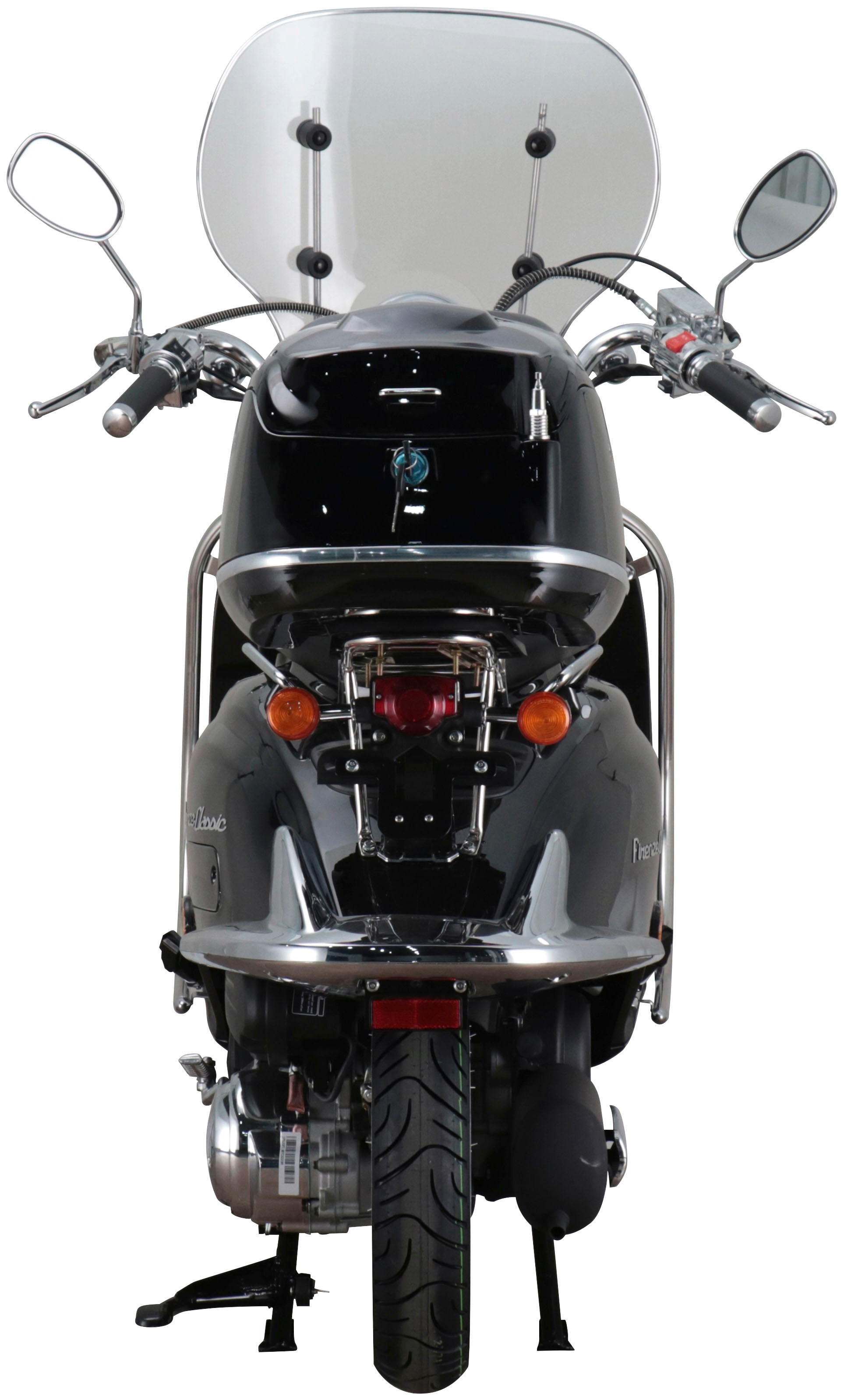 Alpha Motors Motorroller »Retro Firenze Classic«, 125 cm³, 85 km/h, Euro 5, 8,6 PS, (Komplett-Set), mit Lenkerschloss und Windschild