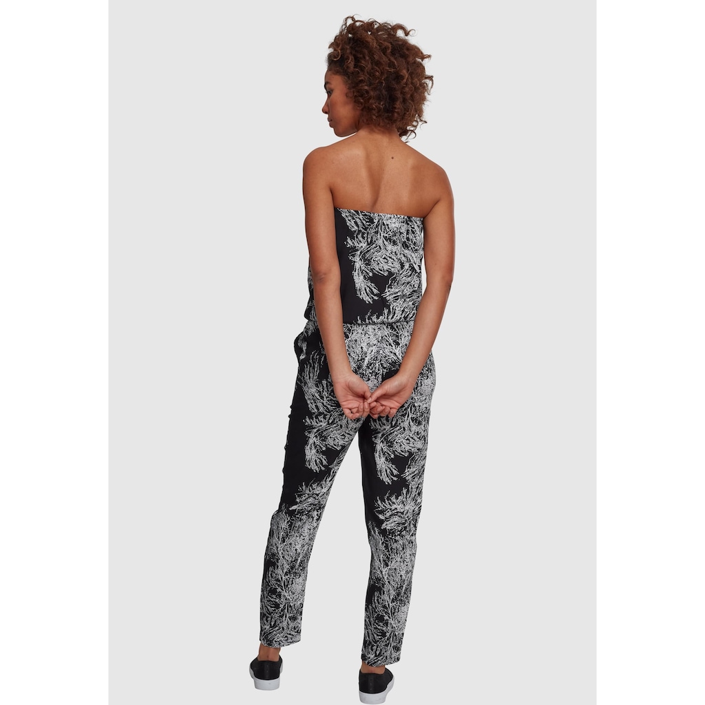 URBAN CLASSICS Jumpsuit »Urban Classics Damen Ladies Viscose Bandeau Jumpsuit«, (1 tlg.)