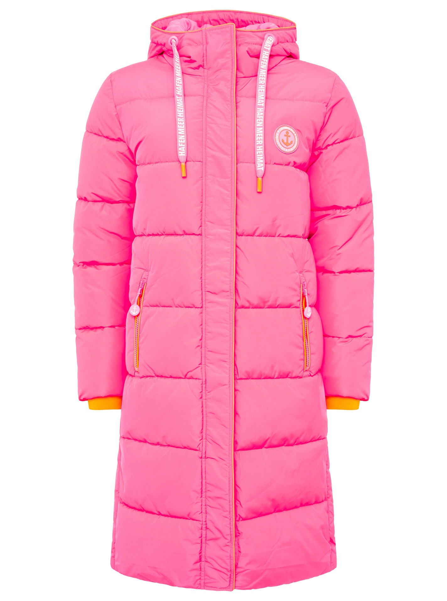 Zwillingsherz Steppmantel "Küstentraum" martimen Details, mit Kapuze und Ta günstig online kaufen