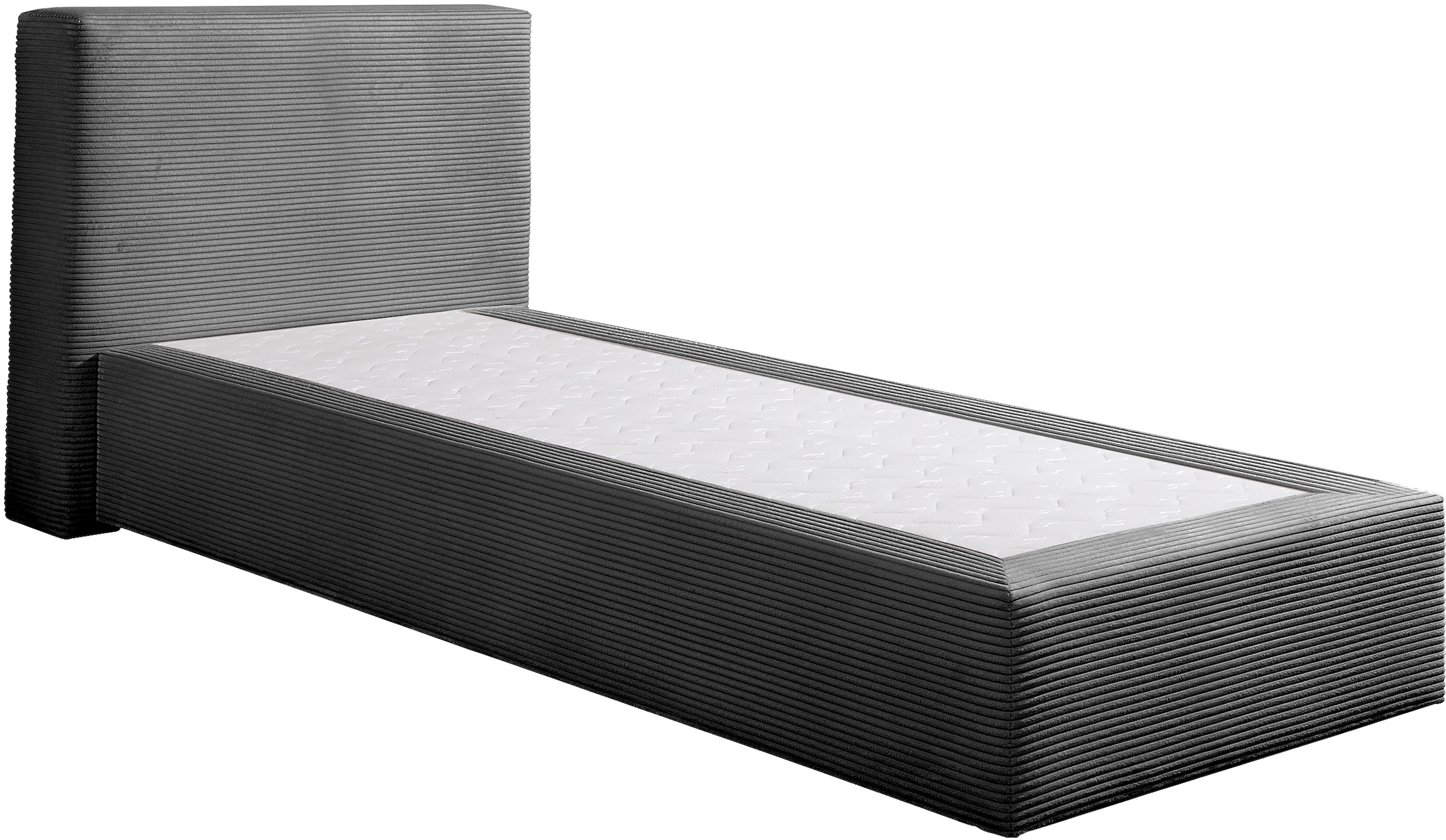 andas Boxspringbett »Åby«, In Cord Bezug, wahlweise mit und ohne Matrazte erhältlich
