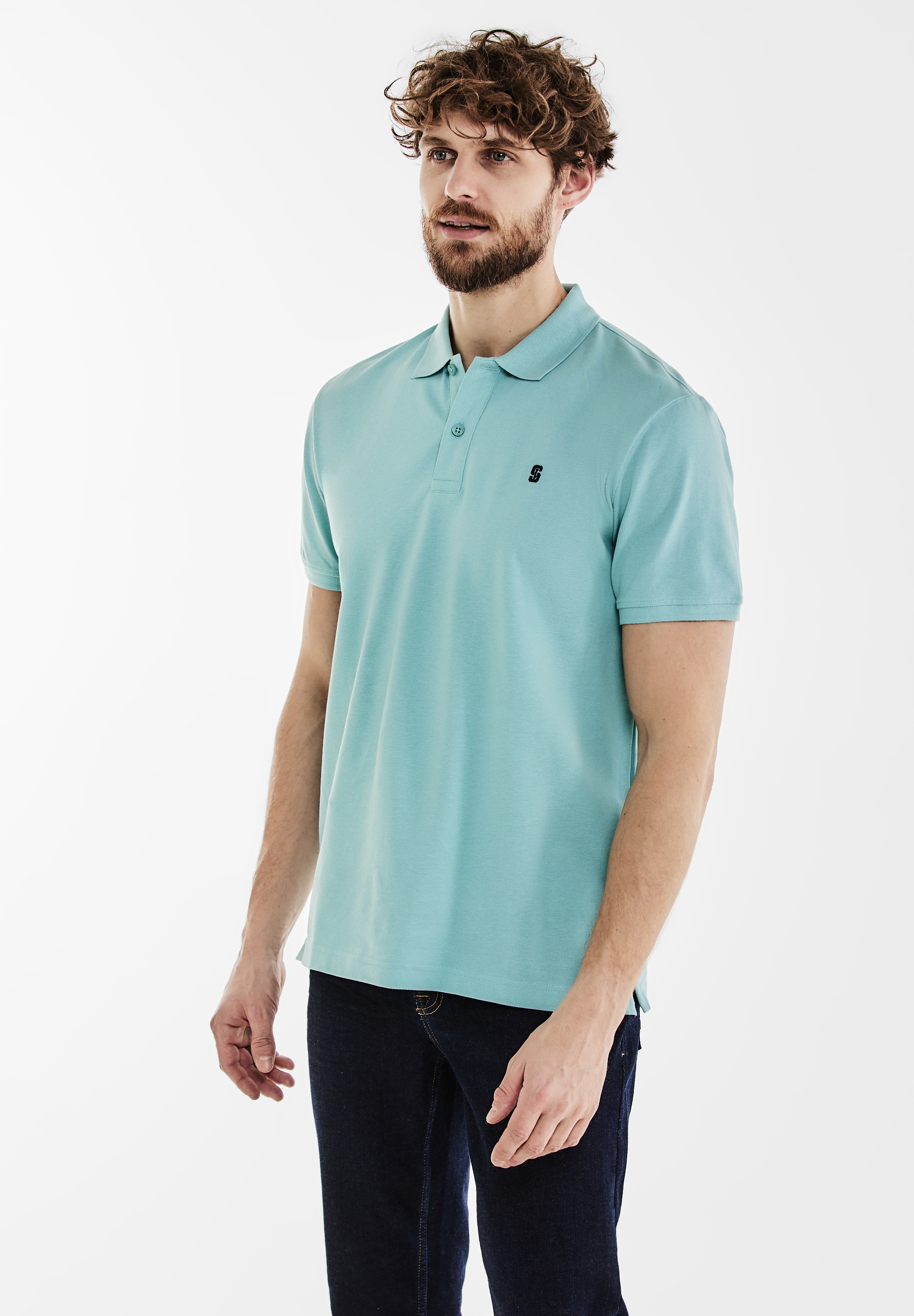 STREET ONE MEN Poloshirt, in Unifarbe