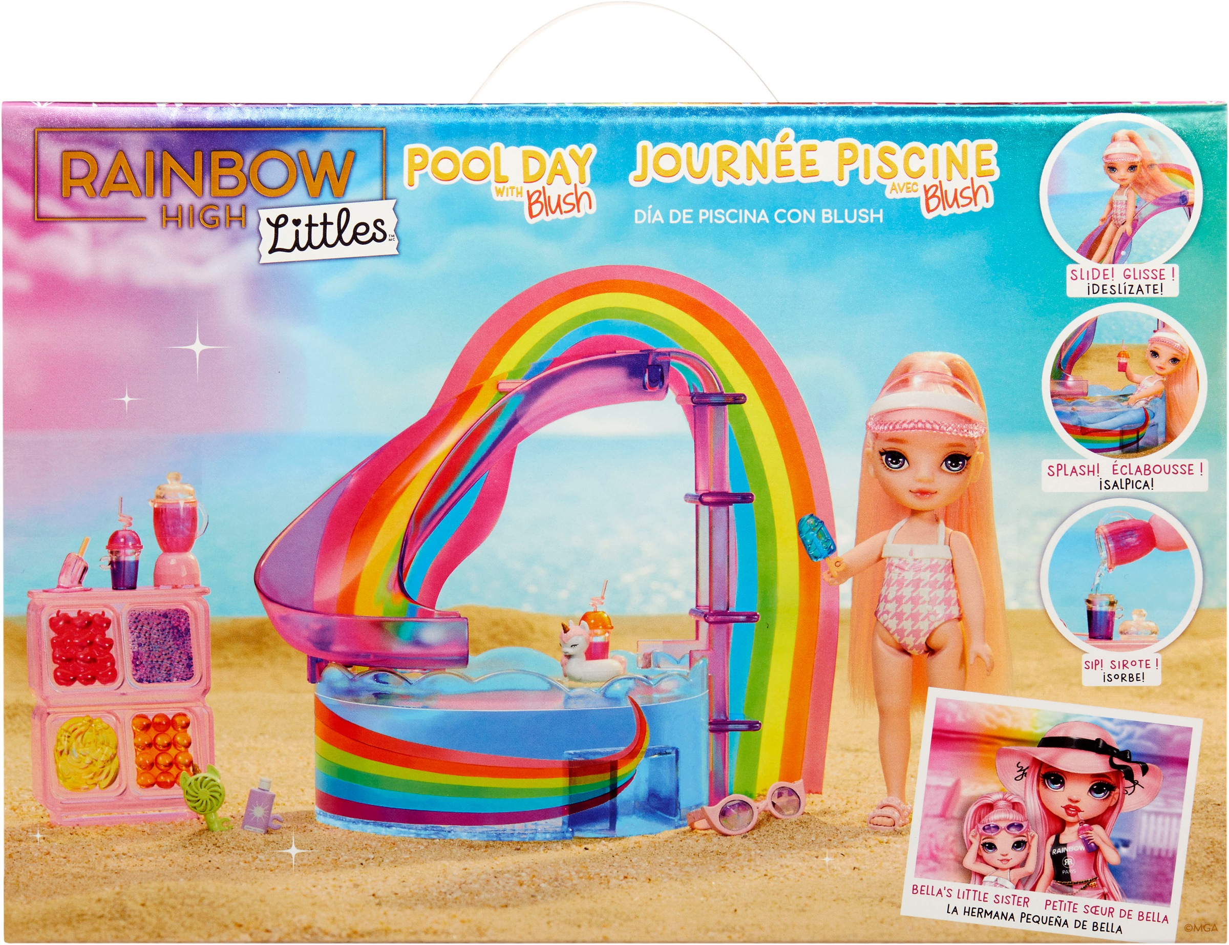 RAINBOW HIGH Minipuppe »Rainbow High Little Pool Day with Blush Playset«