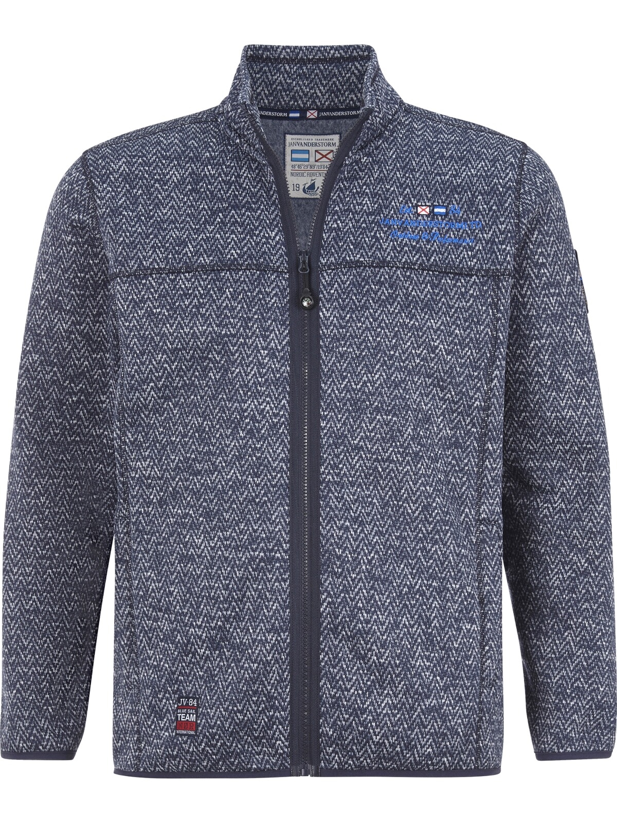 Jan Vanderstorm Sweatjacke »Strickfleecejacke KOLMUND«