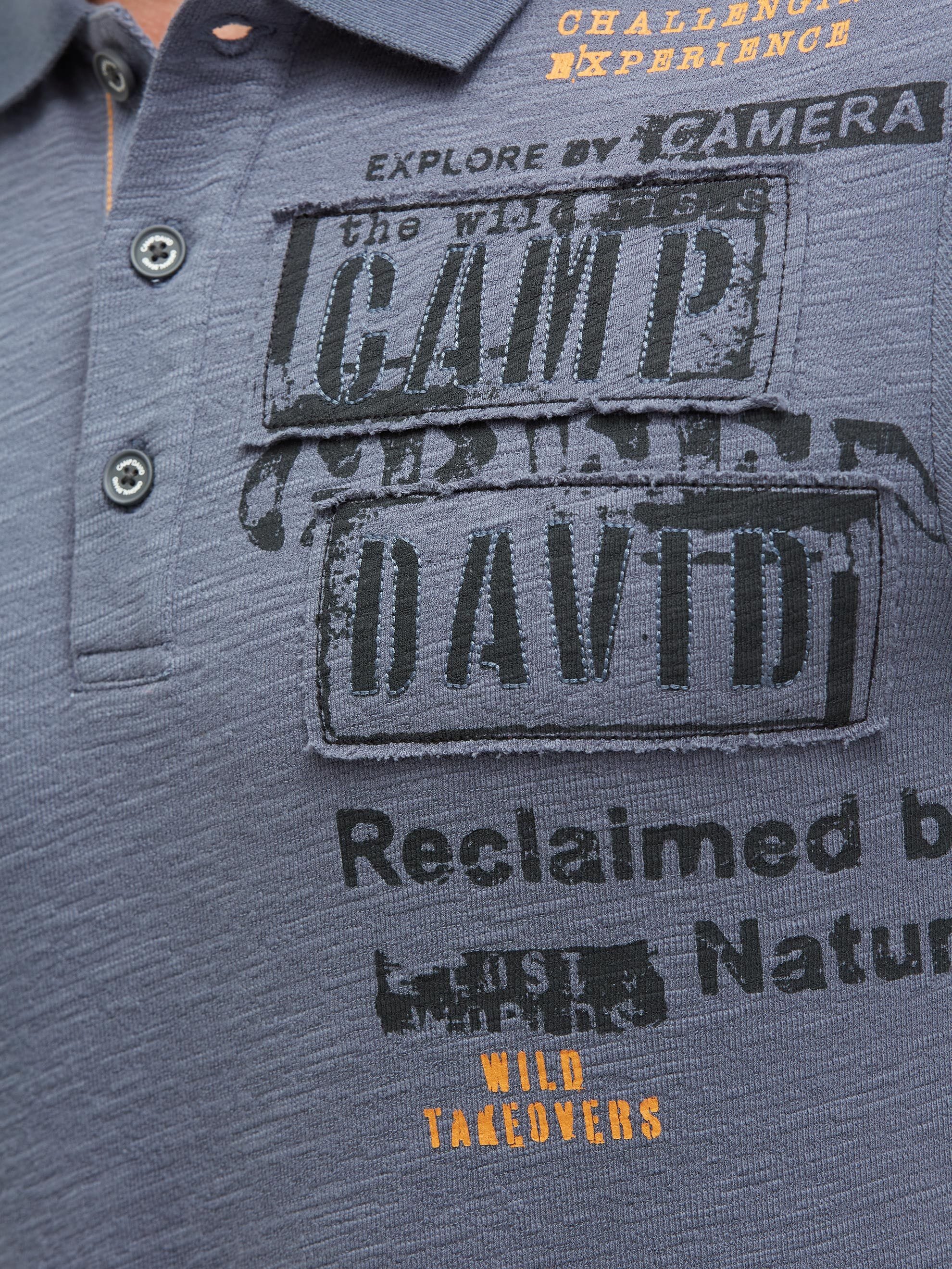 CAMP DAVID Poloshirt mit Stickerei