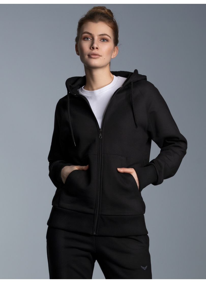 Trigema Sweatjacke "TRIGEMA Sweatjacke mit Kapuze"