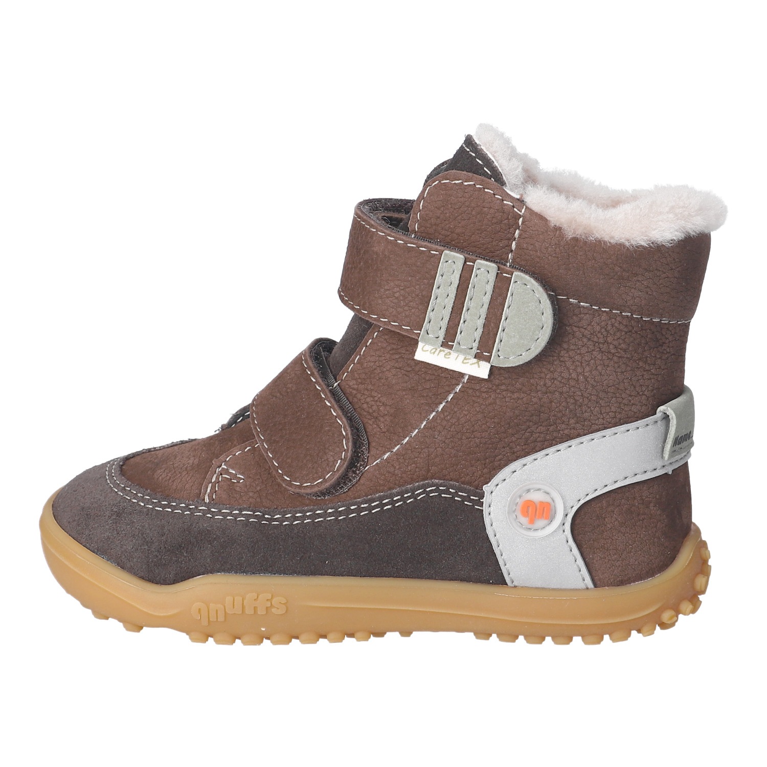 qnuffs Barfußschuh »EIBE«  Winterboots, mit wasserdichter TEX-Ausstattung, mit Namensschild