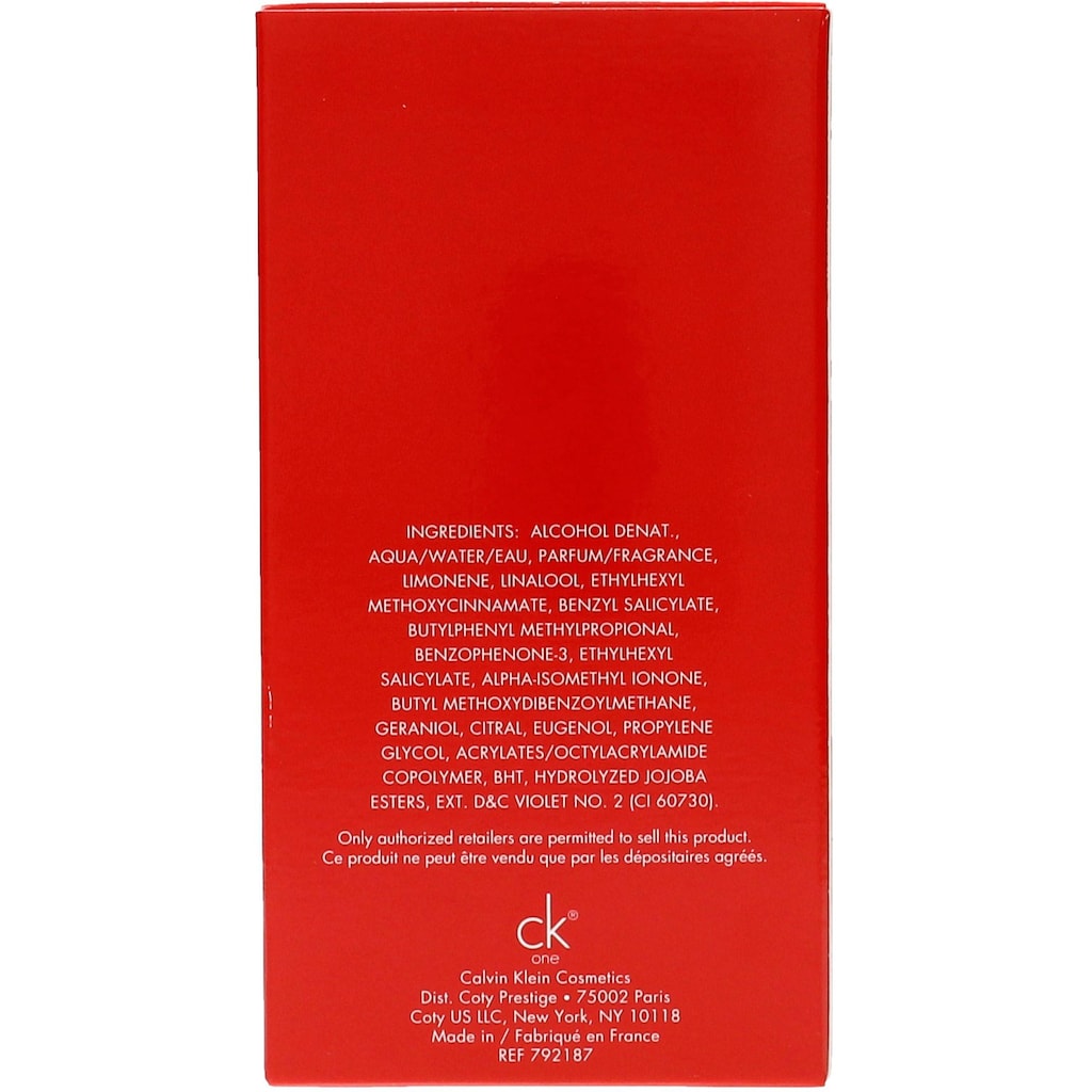 Calvin Klein Eau de Toilette »CK One Red«