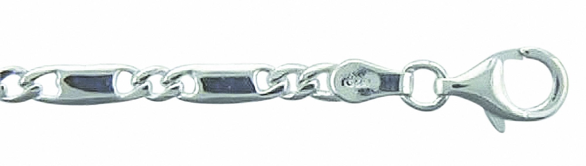 Adelia´s Silberarmband »Damen Silberschmuck 925 Silber Fantasie Armband 19 cm«, 19 cm 925 Sterling Silber Fantasie​kette Silberschmuck für Damen