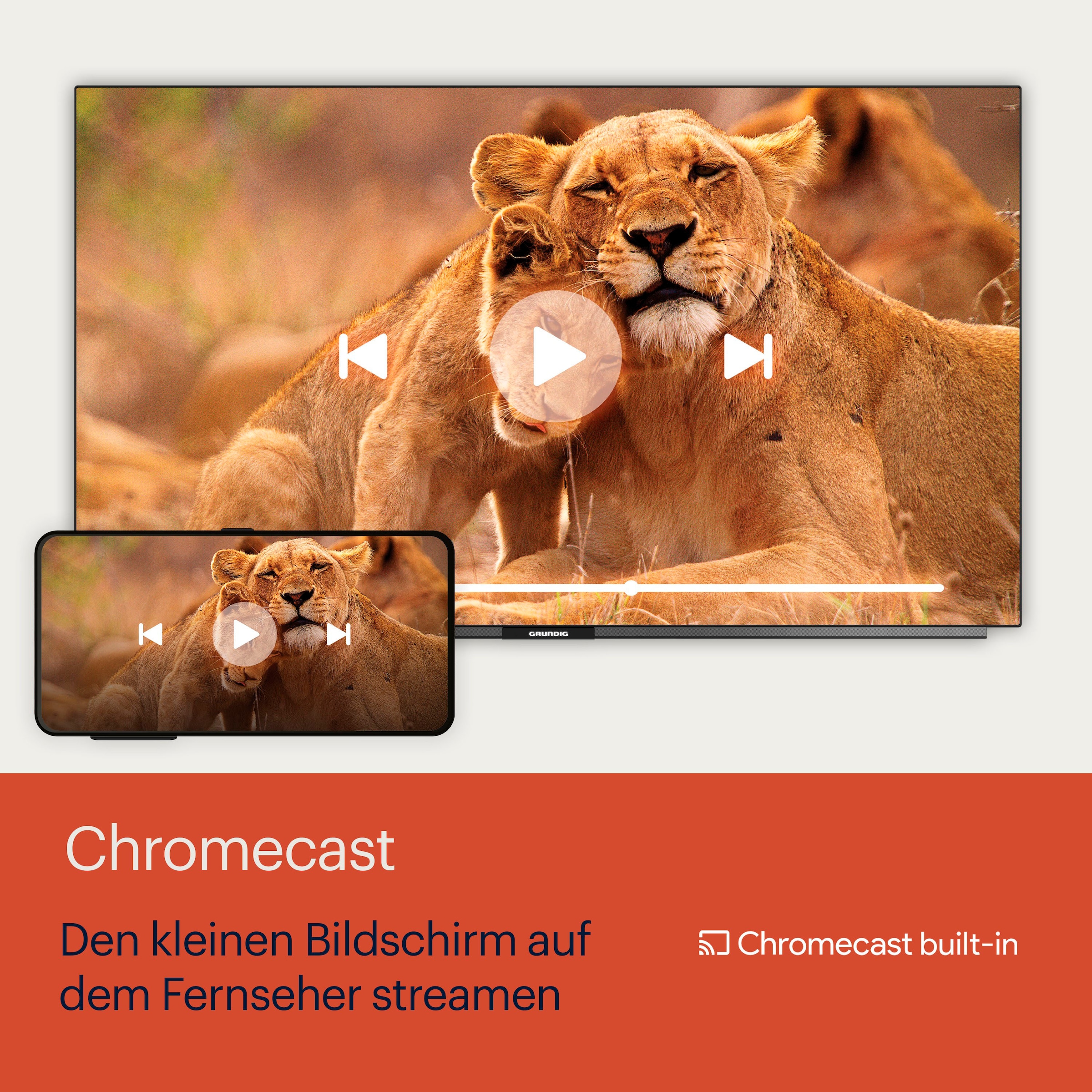 Grundig LED-Fernseher »65 VOE 73 AU8T00«, 164 cm/65 Zoll, 4K Ultra HD, Android TV-Smart-TV