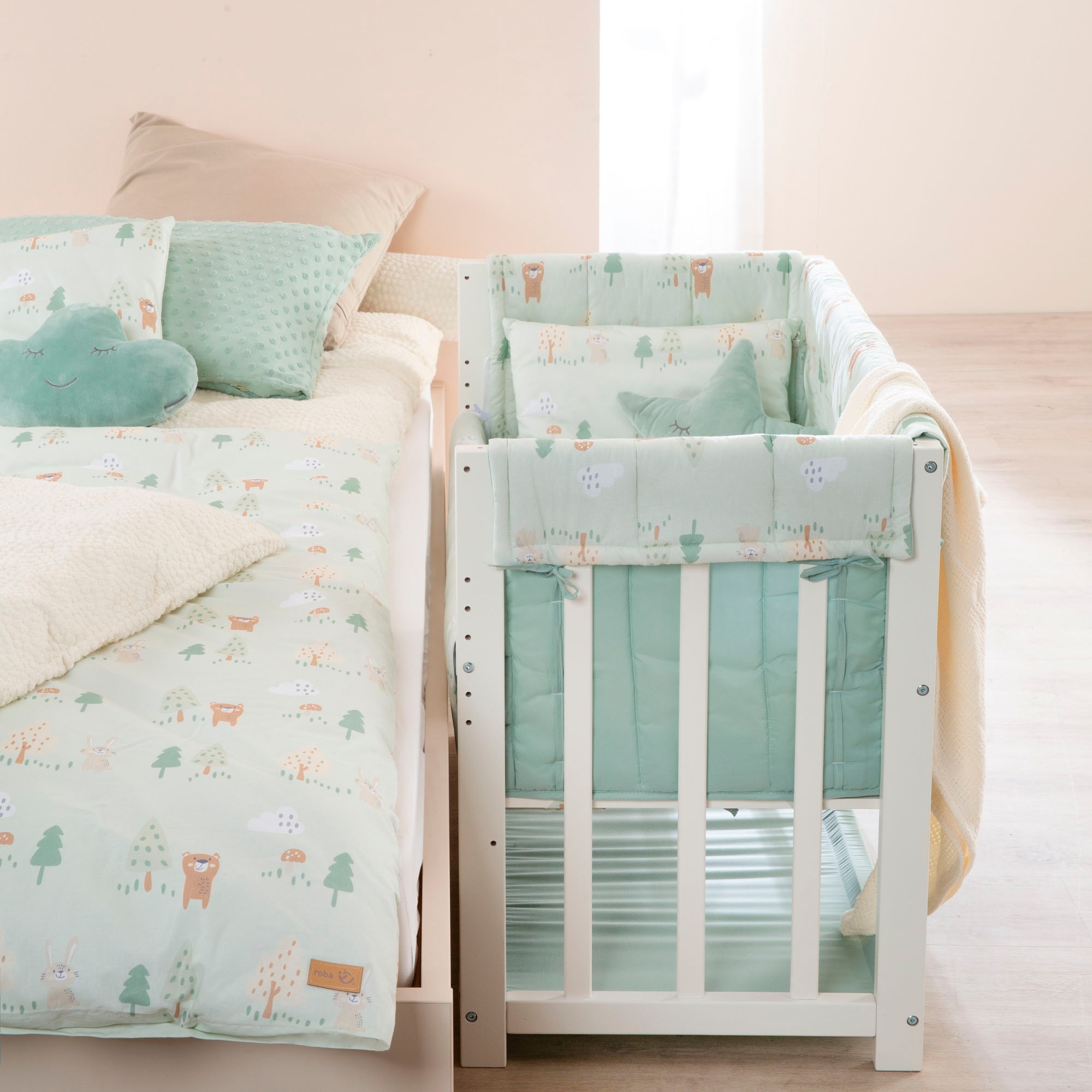 roba® Stubenbett »4in1, Woodland Buddies«