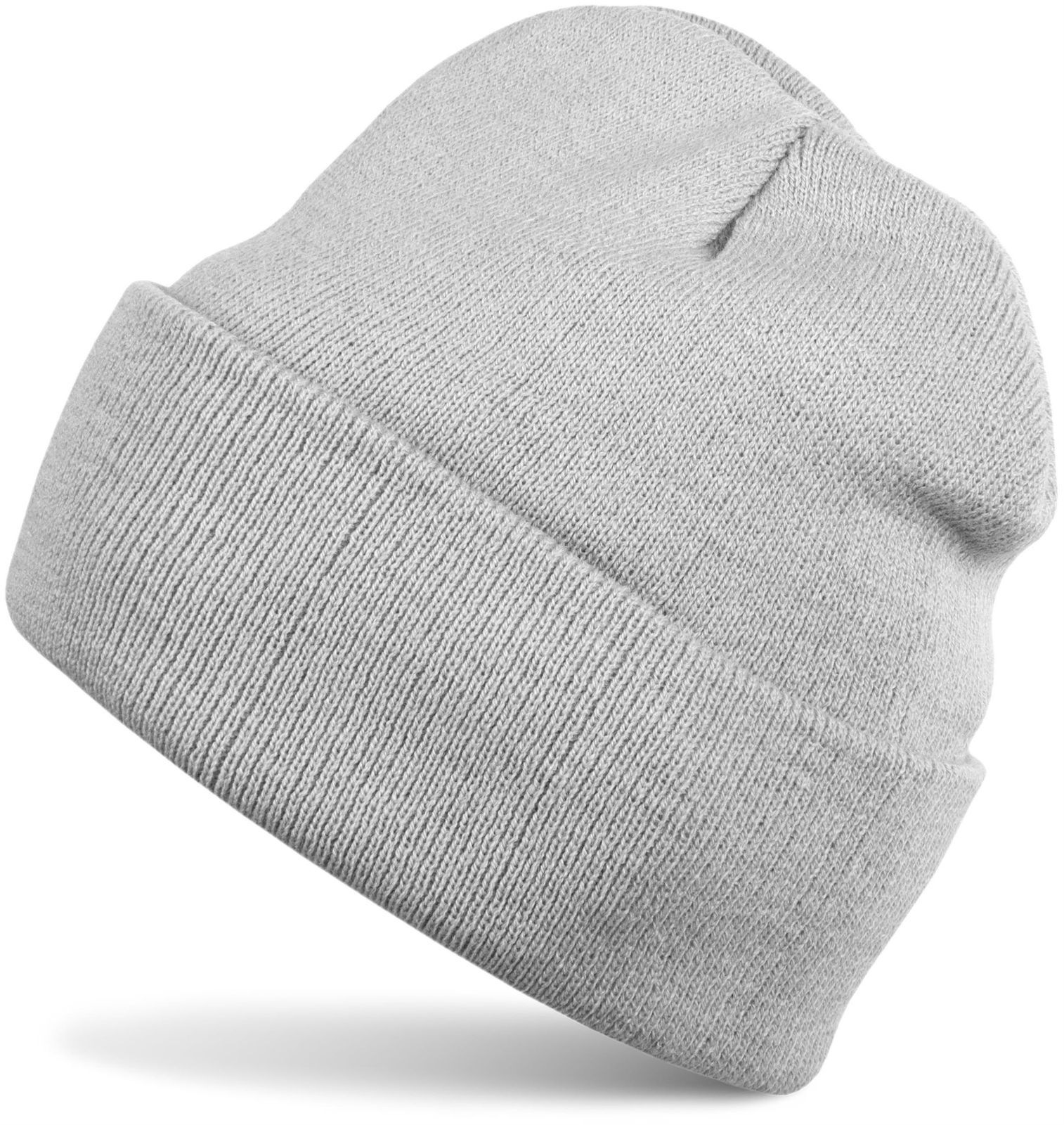 styleBREAKER Strickmütze "Kinder Strickmütze mit Krempe" 1 Stk.