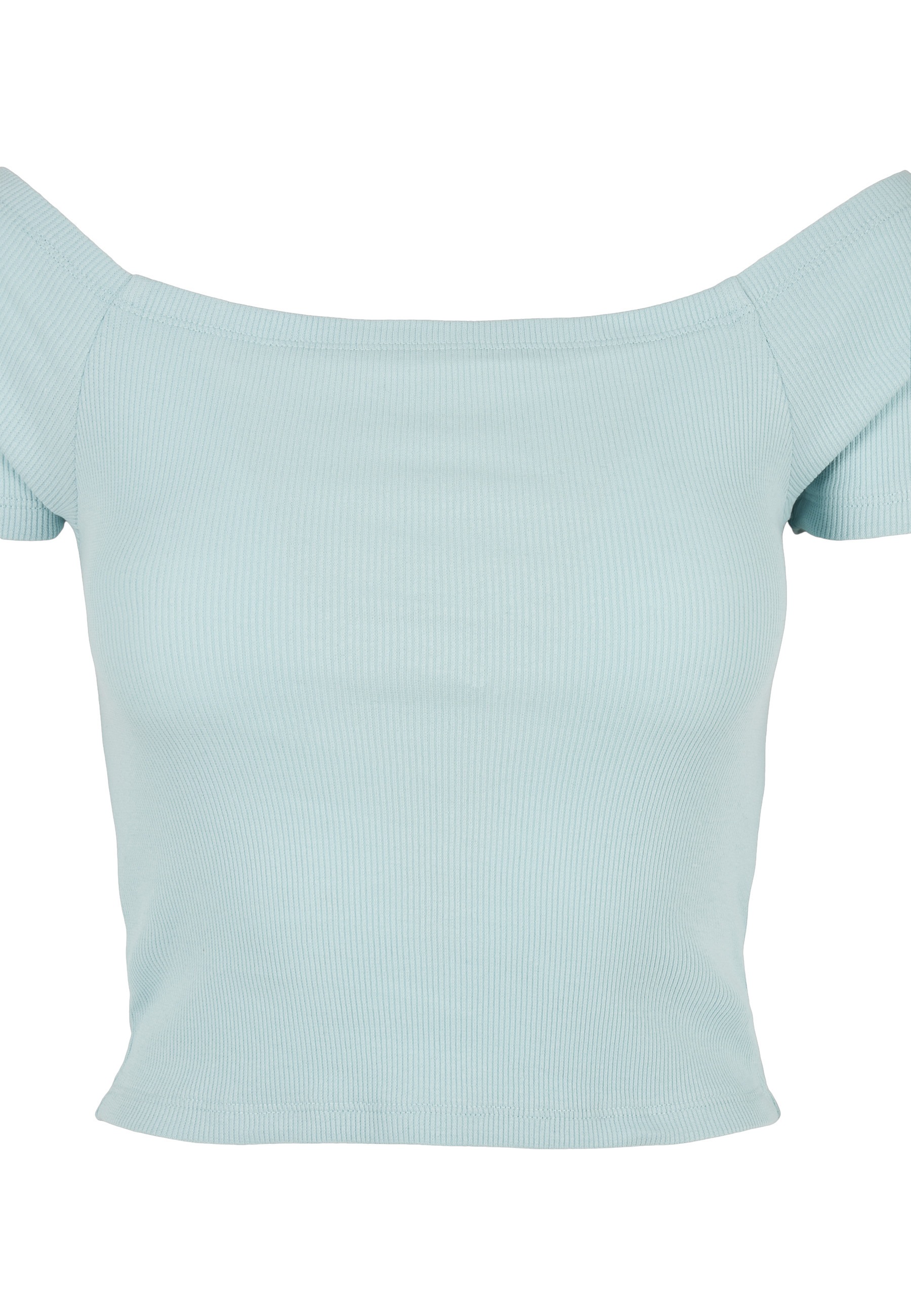 URBAN CLASSICS T-Shirt »Urban Classics Damen Ladies Off Shoulder Rib Tee« 1 Stk.