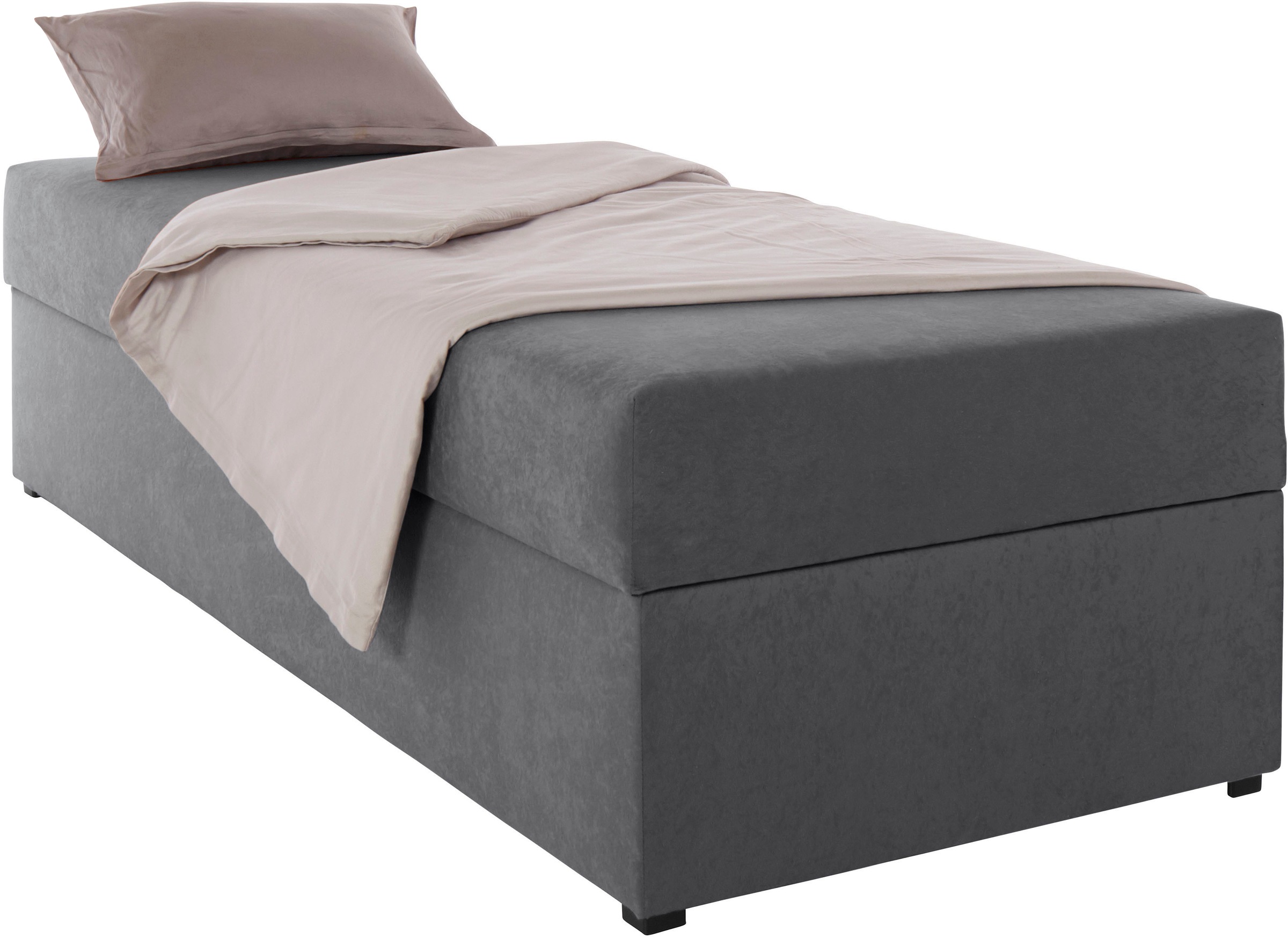 Polsterliege MAINTAL "Diana", grau (anthrazit), B:83cm L:203cm, Komplettbetten 6