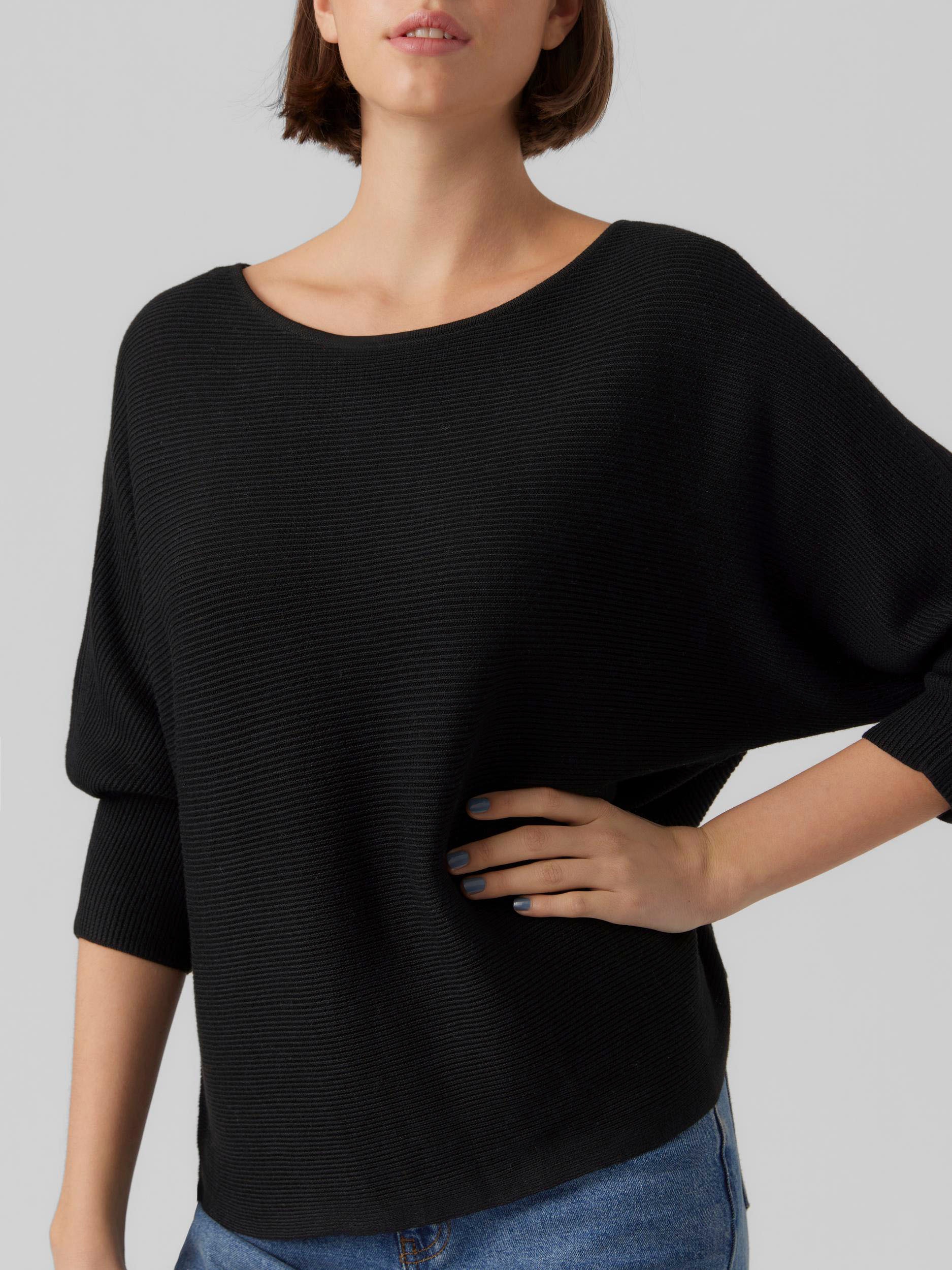 Vero Moda 3/4 Arm-Pullover VMNORA 3/4 BOATNECK BLOUSE NOOS günstig online kaufen