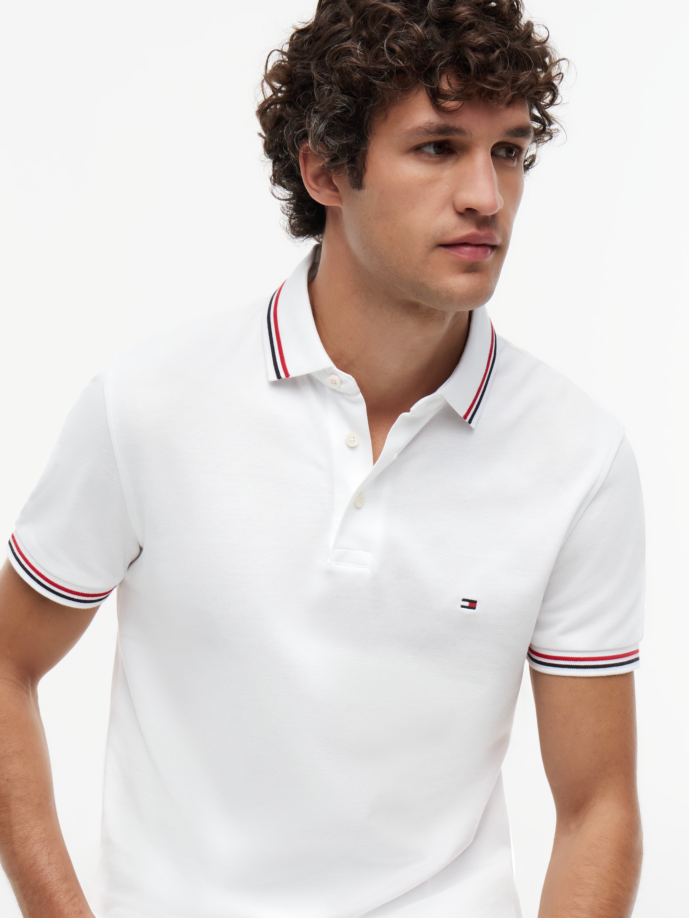Tommy Hilfiger Poloshirt »TIPPED SLIM FIT POLO« mit Kontrast-Details
