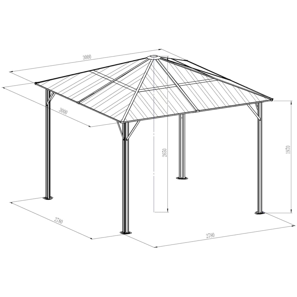 KONIFERA Pavillon »Aruba 2.0«