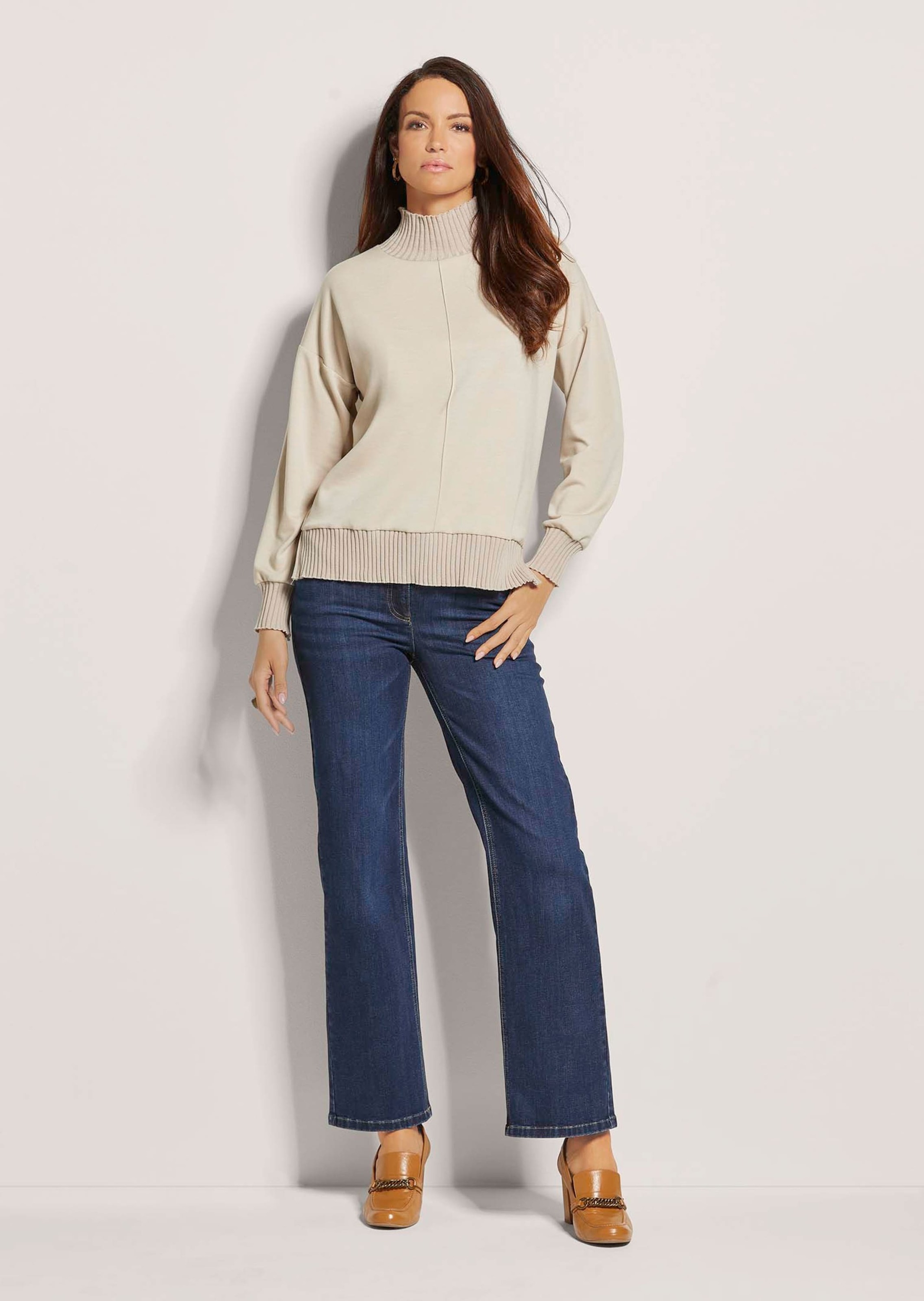 Thumbnail - MADELEINE Langarmshirt "Sweatshirt Sweatshirt mit Rippenabschlüssen"