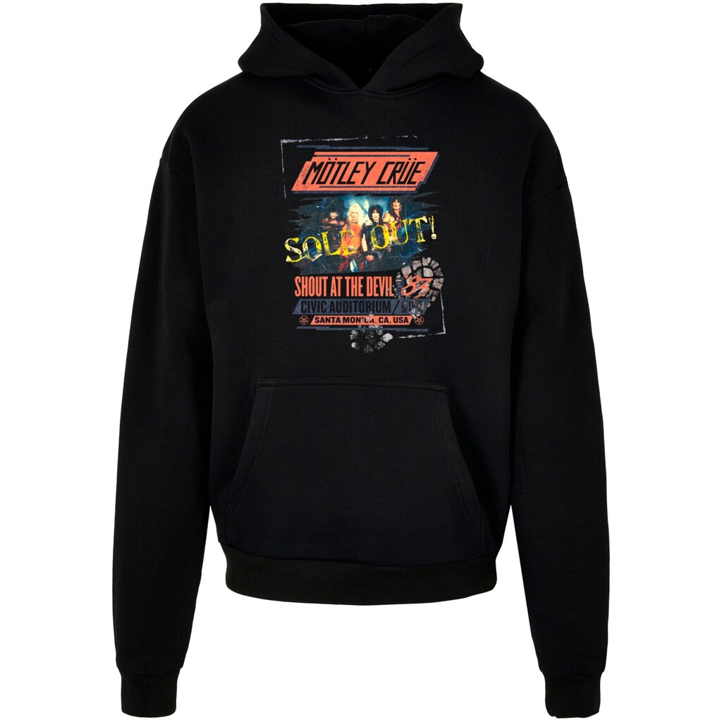 Merchcode Kapuzensweatshirt »Merchcode Herren Motley Crue - SATD Tour Ultra Heavy Hoody«, (1 tlg.)