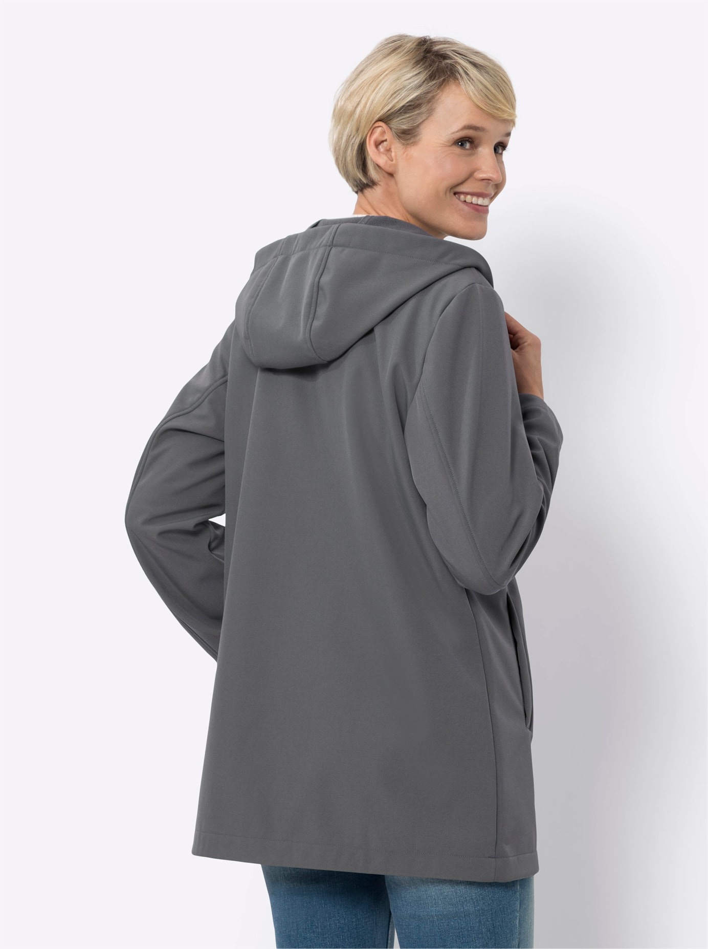 Classic Basics Softshelljacke, mit Kapuze