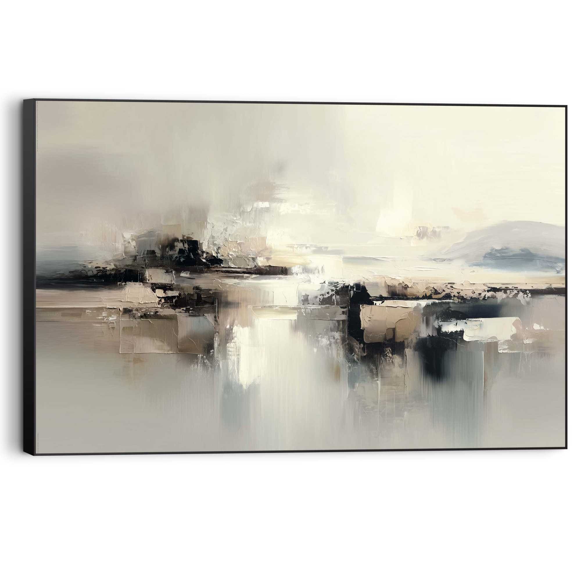 Reinders! Wandbild »Sanfter Horizont« 1 Stk. tlg. Wohnzimmer - Beige - MDF - Abstrakt - 90x60 cm