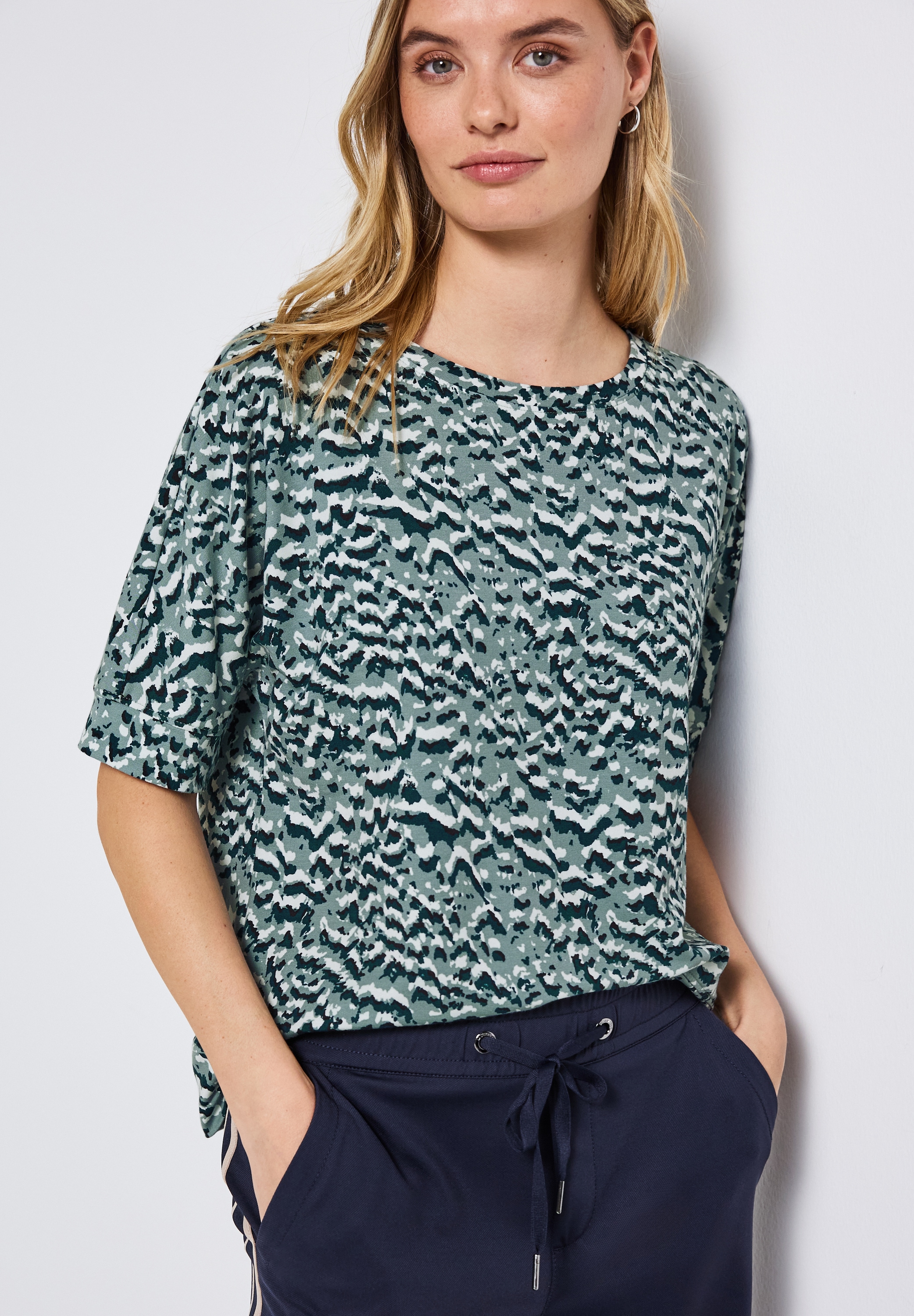 STREET ONE T-Shirt, mit All-Over Print günstig online kaufen