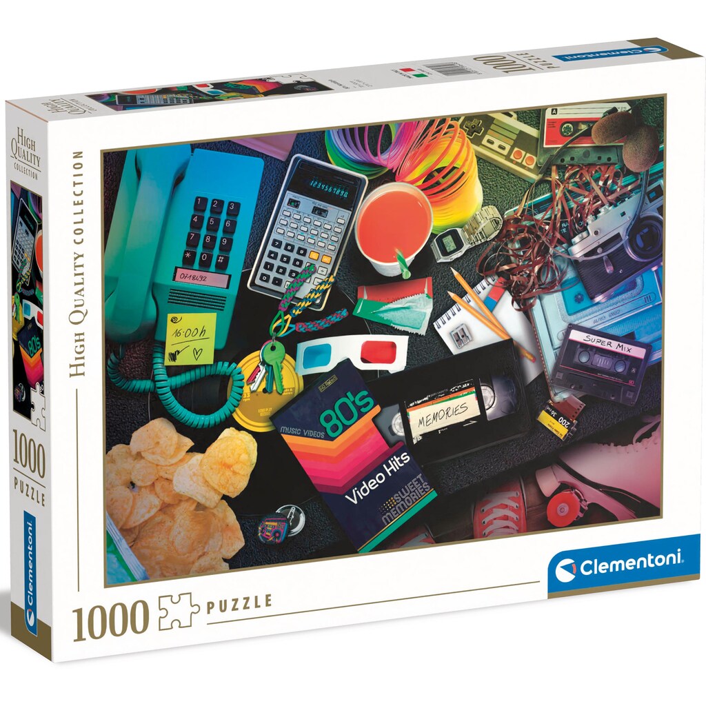 Clementoni® Puzzle »High Quality Collection, Nostalgie 80er«