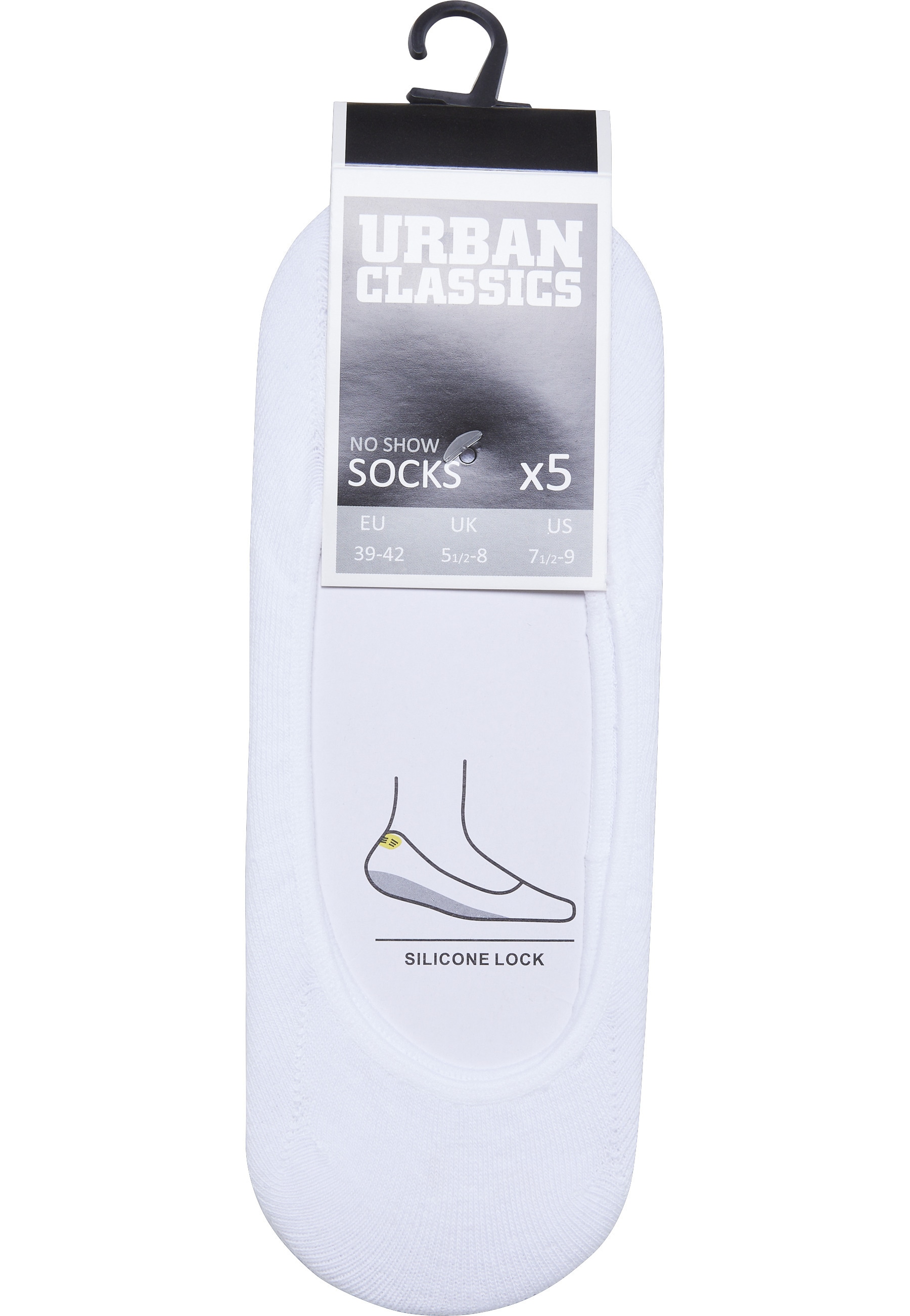 URBAN CLASSICS Strümpfe »Urban Classics Unisex Invisible Socks 5-Pack« 1 Paar tlg.