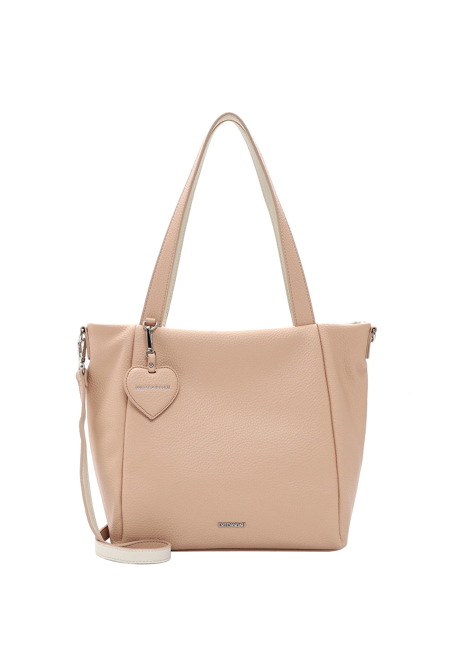 Shopper EMILY & NOAH "Shopper E&N Enie", Damen, Gr. B/H/T: 37cm x 30cm x 15cm 0, pink (pink salt 644), Polyurethan, Taschen Shopper