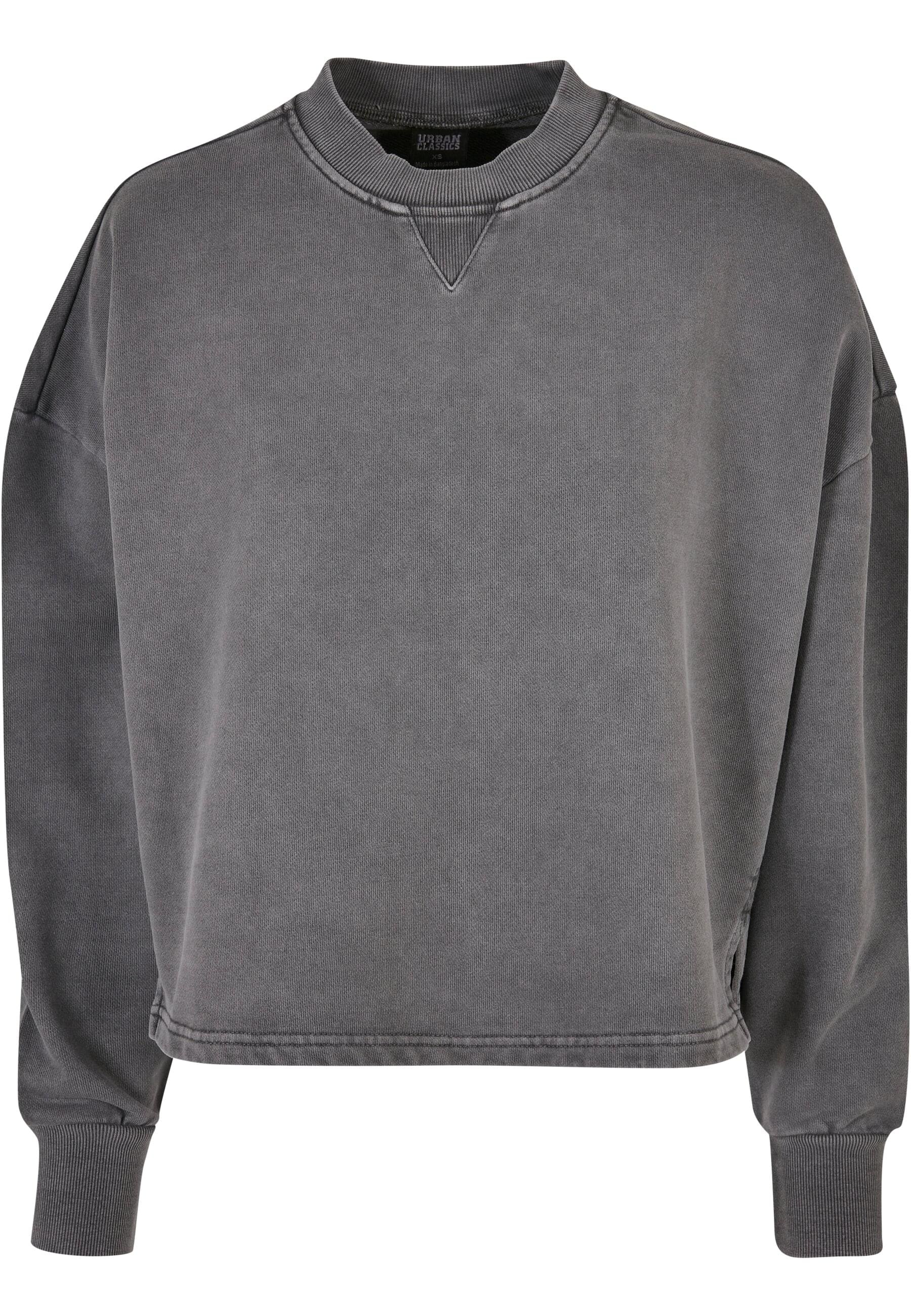 Sweater »Urban Classics Damen Ladies Heavy Terry Garment Dye Crewneck«