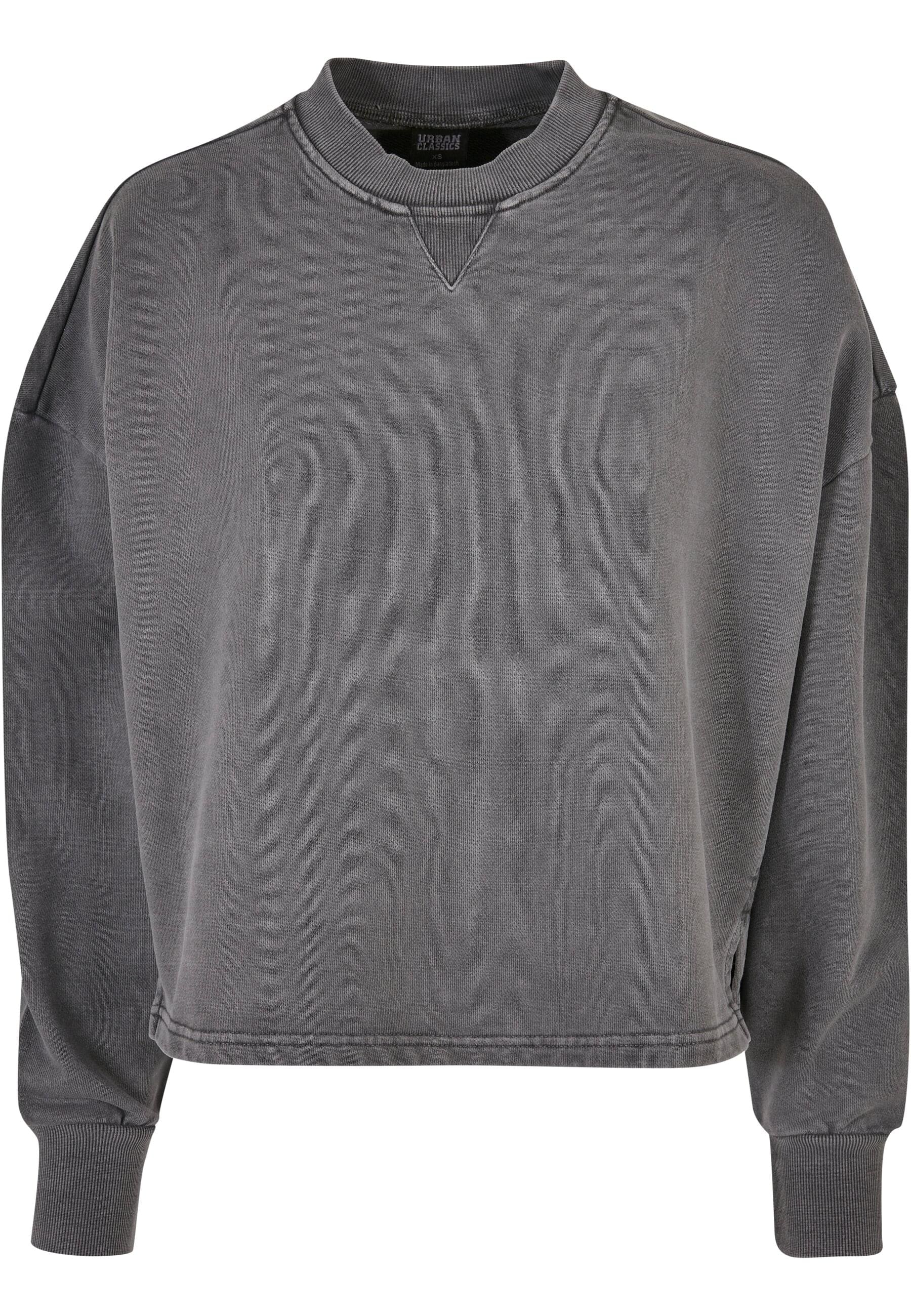 URBAN CLASSICS Sweater "Urban Classics Damen Ladies Heavy Terry Garment Dye günstig online kaufen