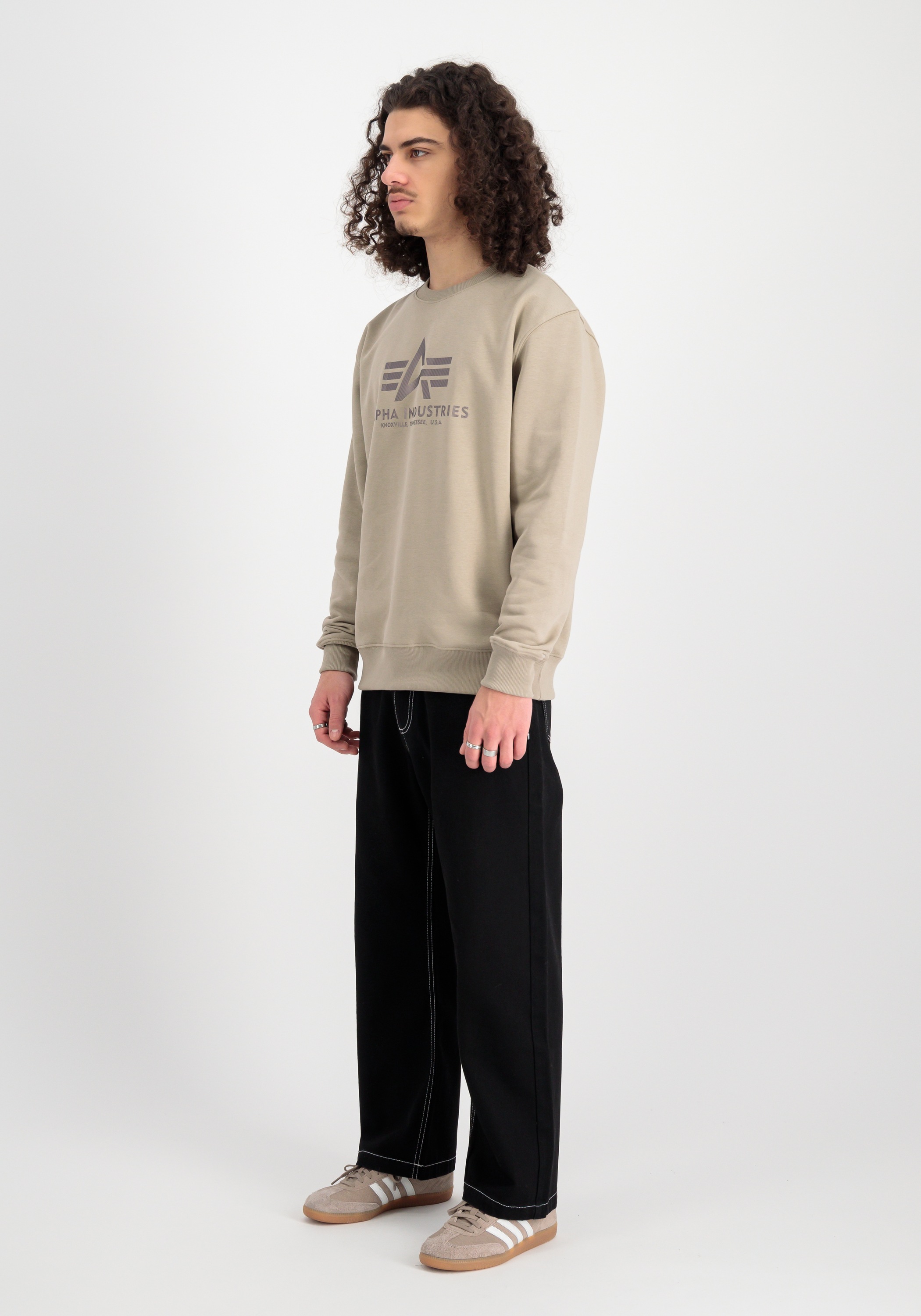 Thumbnail - Alpha Industries Sweater "Basic Sweatshirt Carbon"