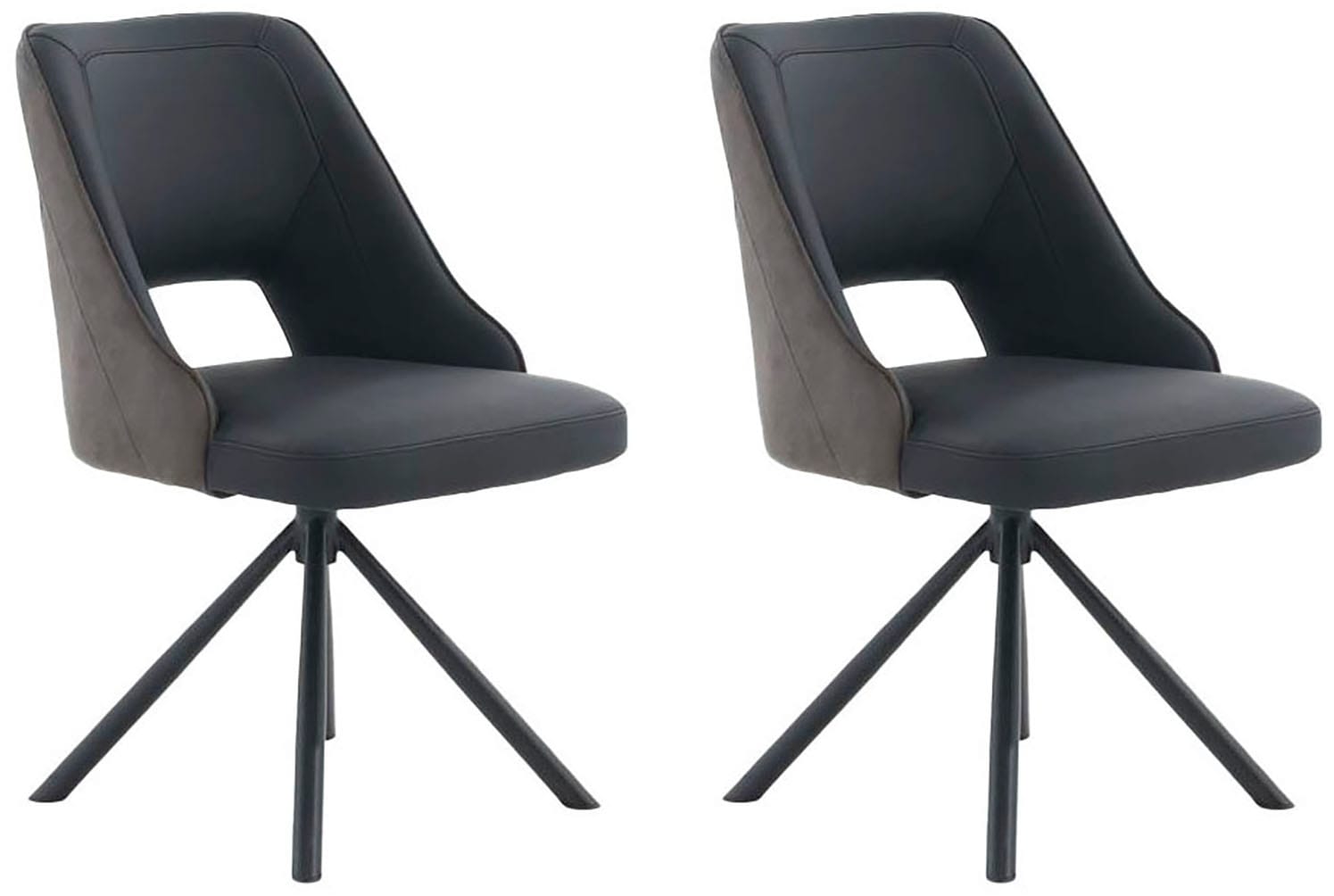 Jockenhöfer Gruppe Drehstuhl "Milo (Set, 2 St.)" (Set) 2 Stk. Leder Echtled günstig online kaufen