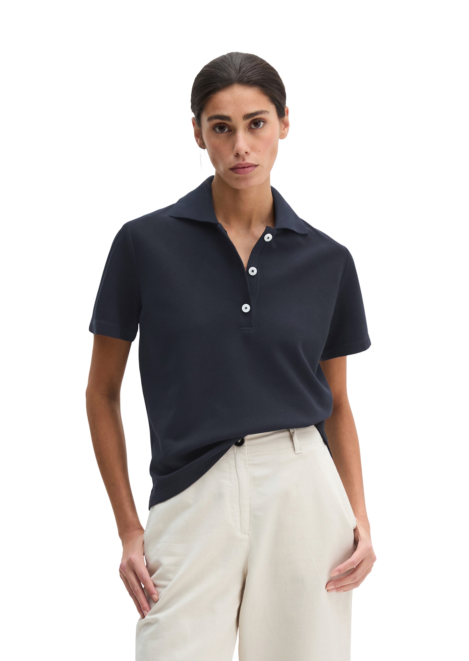 Marc OPolo Poloshirt "aus Garment-Dyed-Piqué-Jersey" günstig online kaufen
